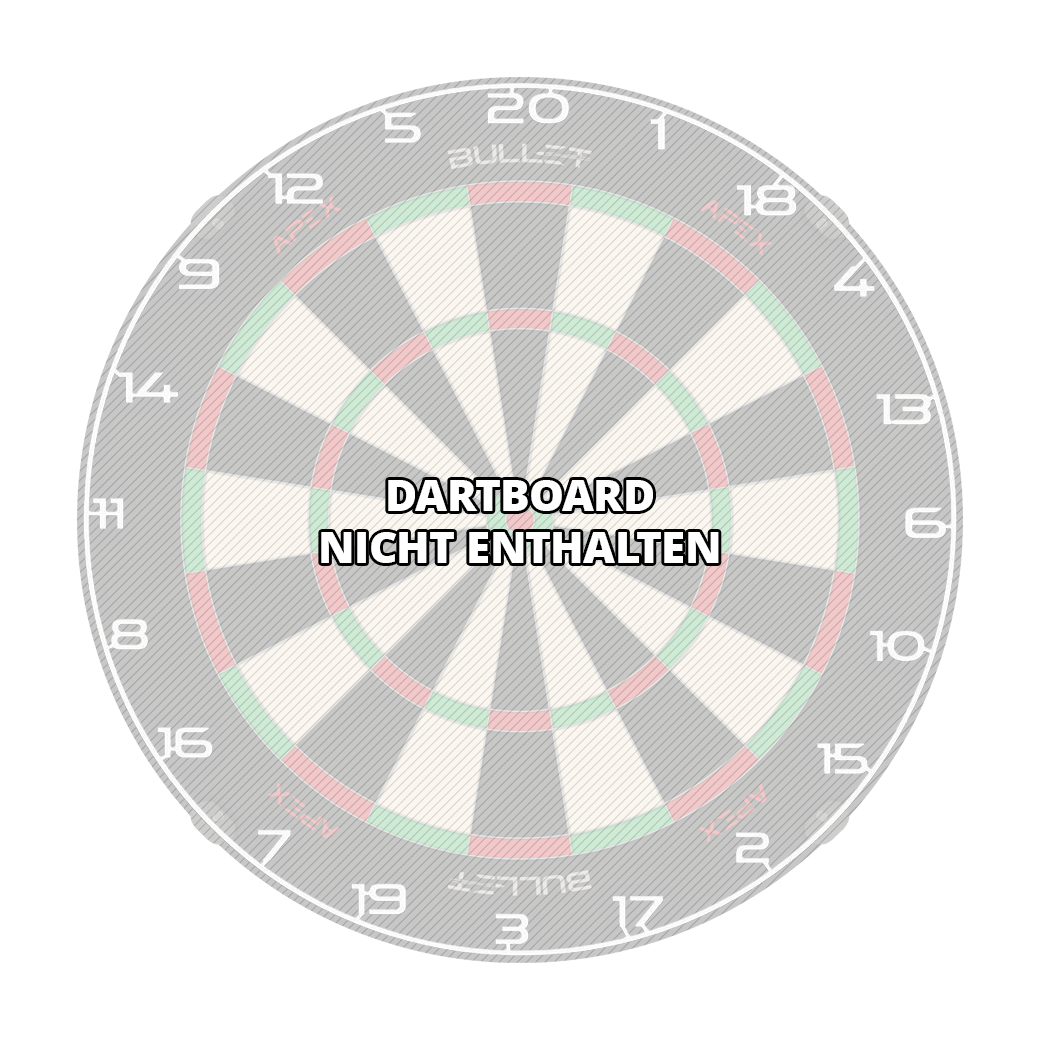Anello numerico per bersaglio per freccette Bild mit dem Dateinamen BT1000100_Bullet_Dartboard_Zahlenring_Wei_3. Wahrscheinlich ist darauf ein weiterer weißer Zahlenring für ein Dartboard zu sehen.
