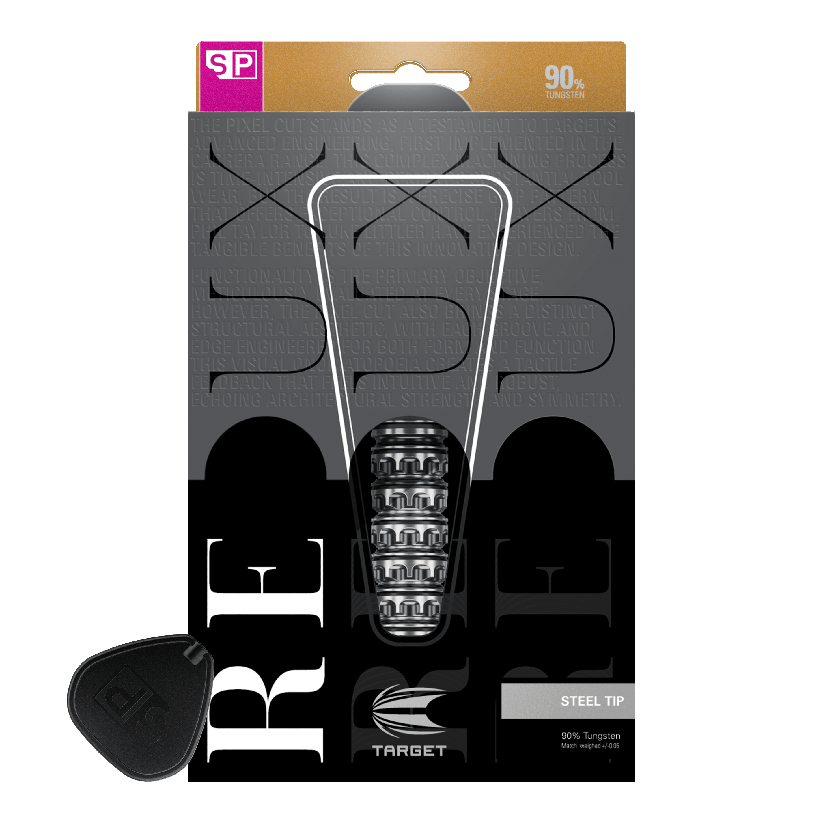 Freccette in acciaio Target Redux 02 Swiss Point Das Bild zeigt die Target Redux 02 Swiss Point Steeldarts. Diese Darts überzeugen durch modernes Design und gute Verarbeitung.