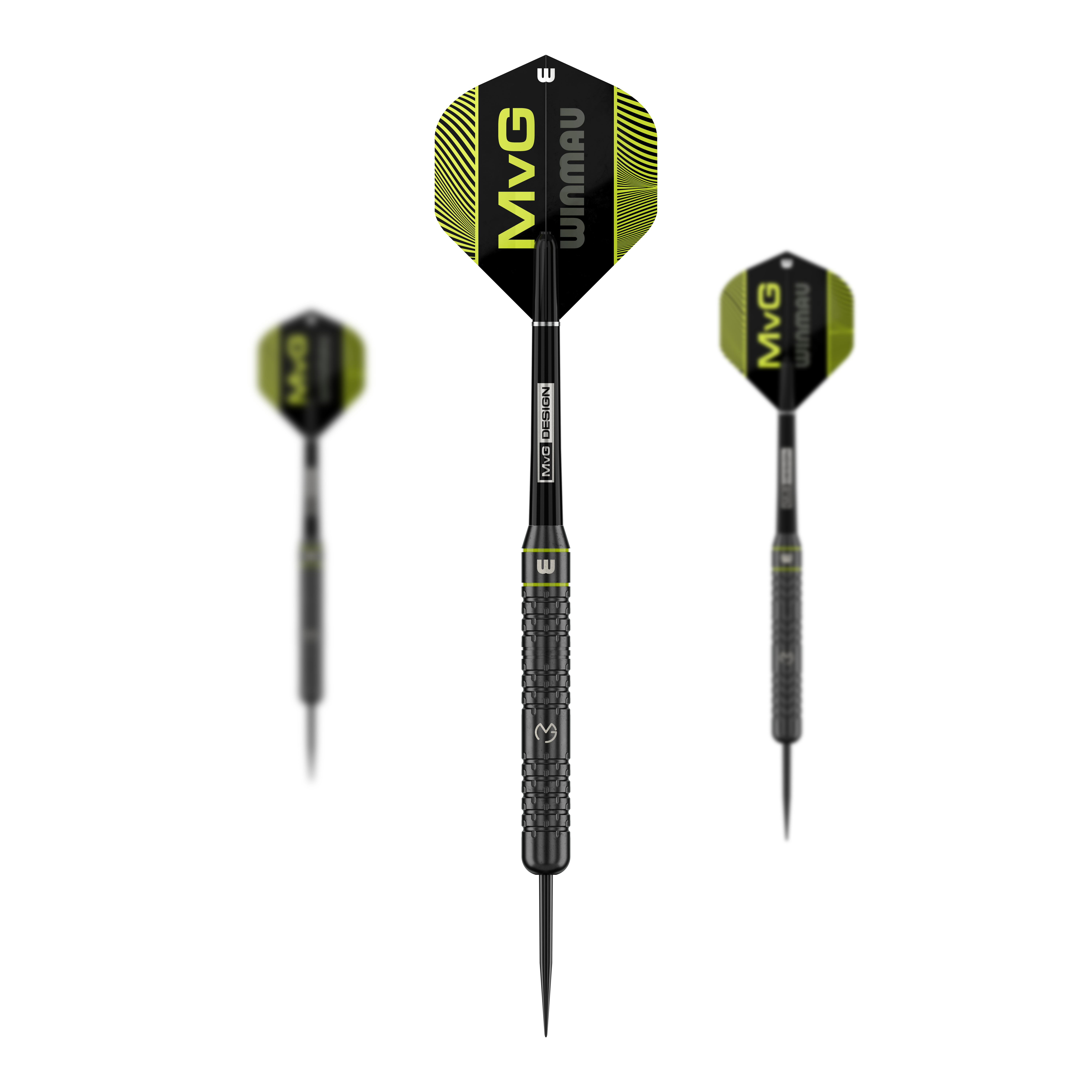 Winmau Michael Van Gerwen Core Brass Steeldarts - 21g Das Produkt zeigt Winmau Michael Van Gerwen Core Brass Steeldarts - 21g. Verschiedene Darts sind enthalten.
