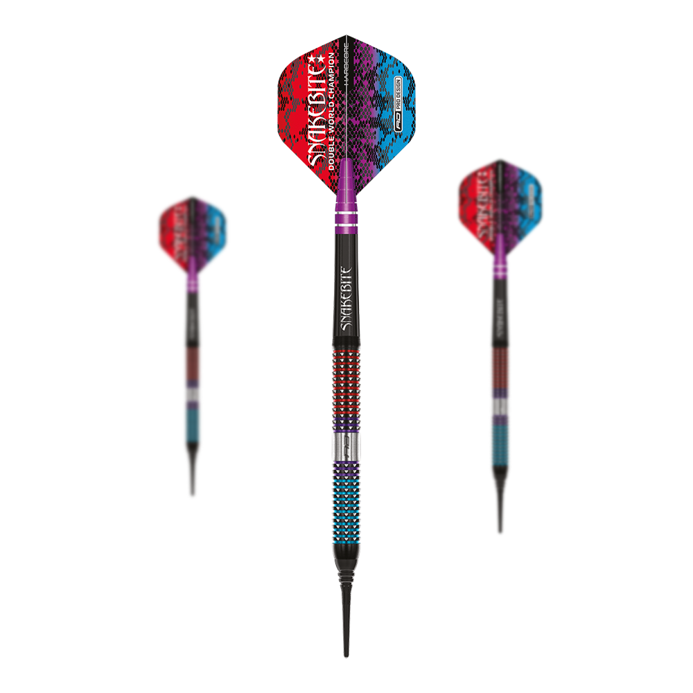 Freccette morbide Red Dragon Peter Wright Snakebite Spirit - 20 g