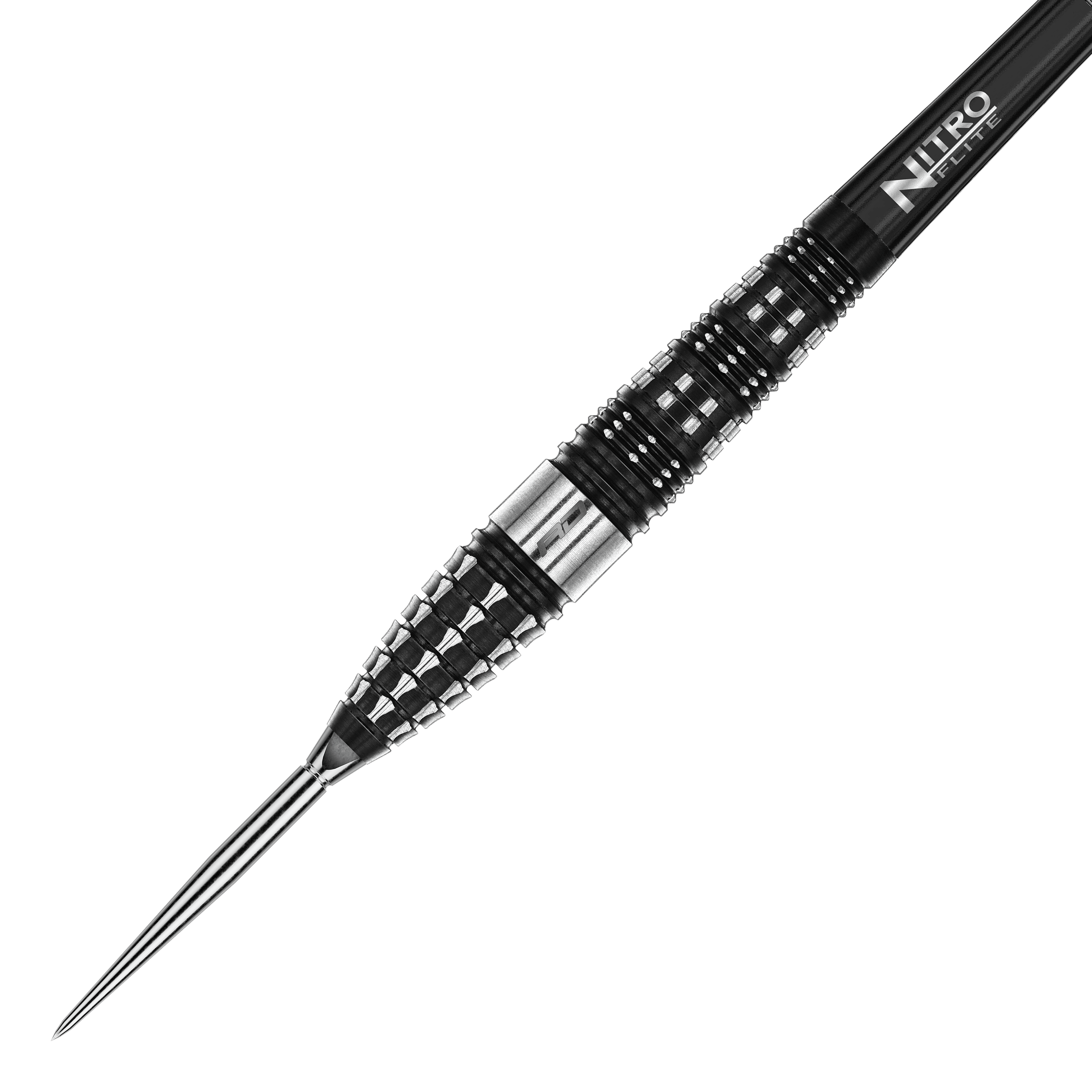 Dardi in acciaio a siluro Red Dragon Recon Dieses Bild zeigt die Red Dragon Recon Torpedo Steeldarts - 23g. Die Darts liegen nebeneinander auf einer weißen Fläche.