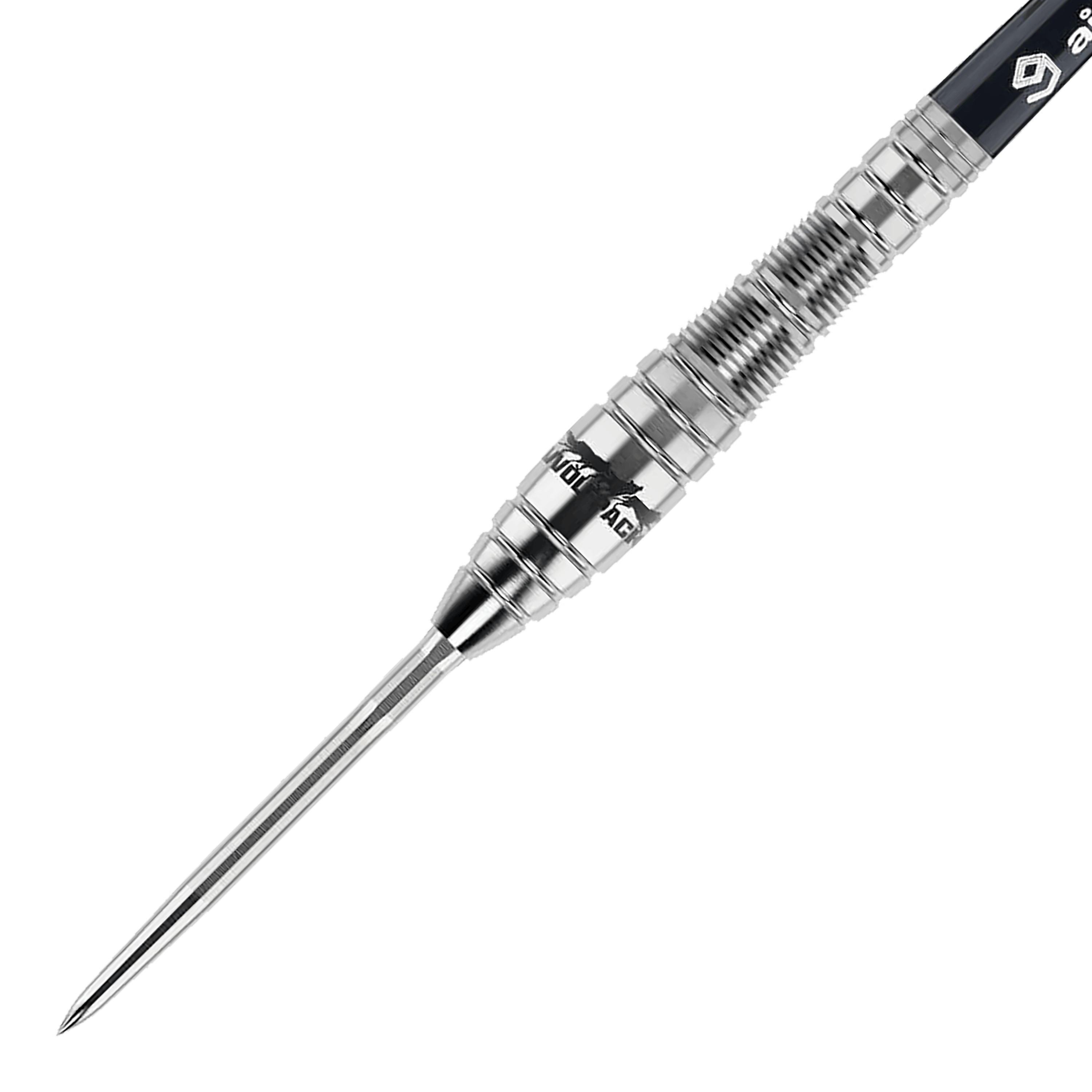 Freccette in acciaio Caliburn Wolfpack W2 - 22 g Dies ist ein Caliburn Wolfpack W2 Steeldart mit einem Gewicht von 22 Gramm. Der Dart ist aus Metall gefertigt und hat ein geriffeltes Griffdesign für besseren Halt.