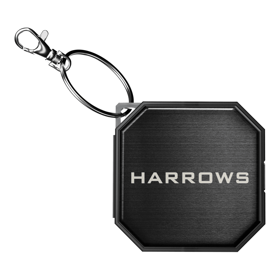 Valigetta portautensili Quick Point Premium di Harrow Zu sehen ist das Harrows Premium Quick Point Tool Case. Es dient zur sicheren Aufbewahrung und Organisation von Dart-Tools.