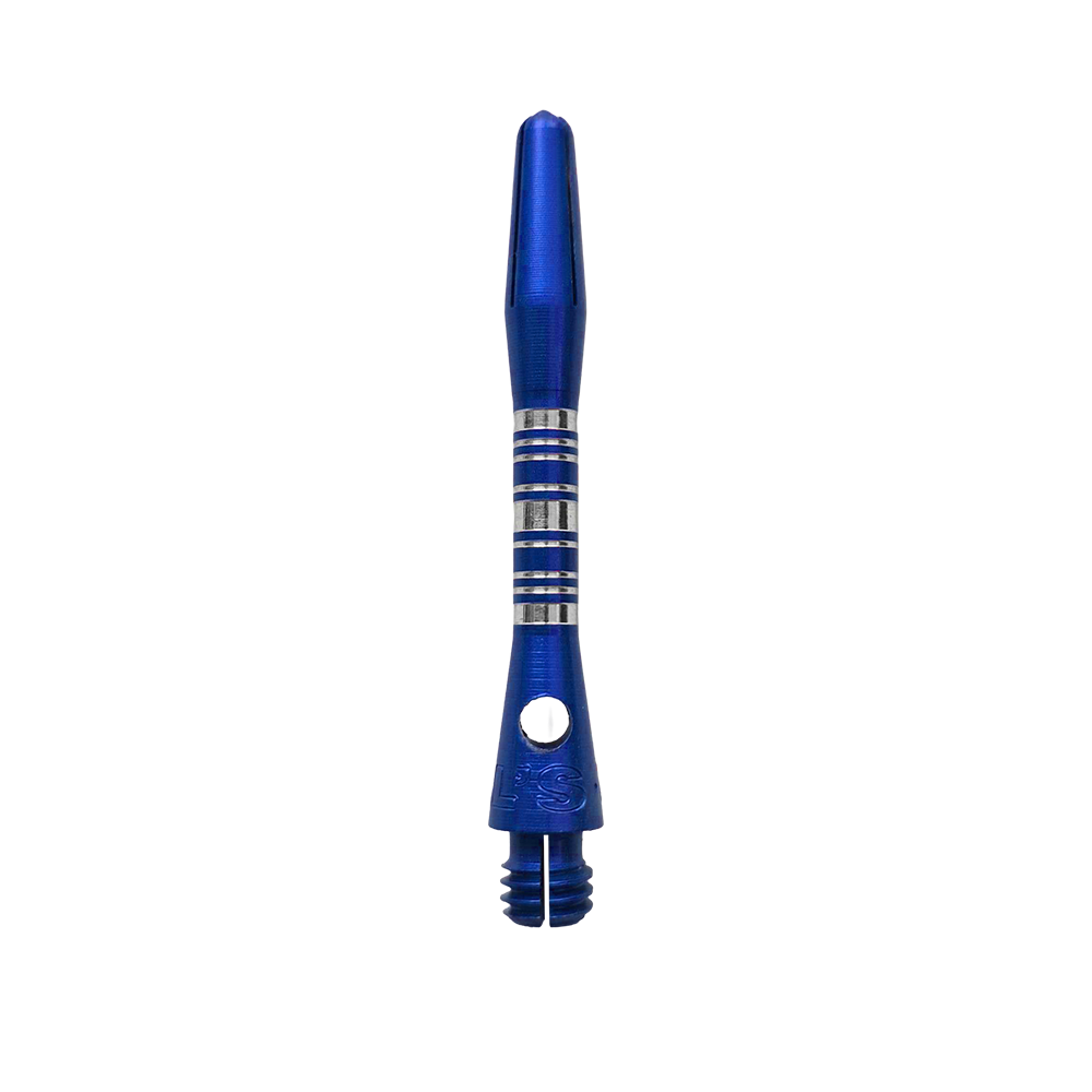 Aste in alluminio Bulls NL Supra - Blu - 34 mm Bulls NL Supra Aluminium Shafts in Blau und 34 mm Länge werden dargestellt. Diese Dartschäfte sind besonders robust und für präzises Werfen geeignet.