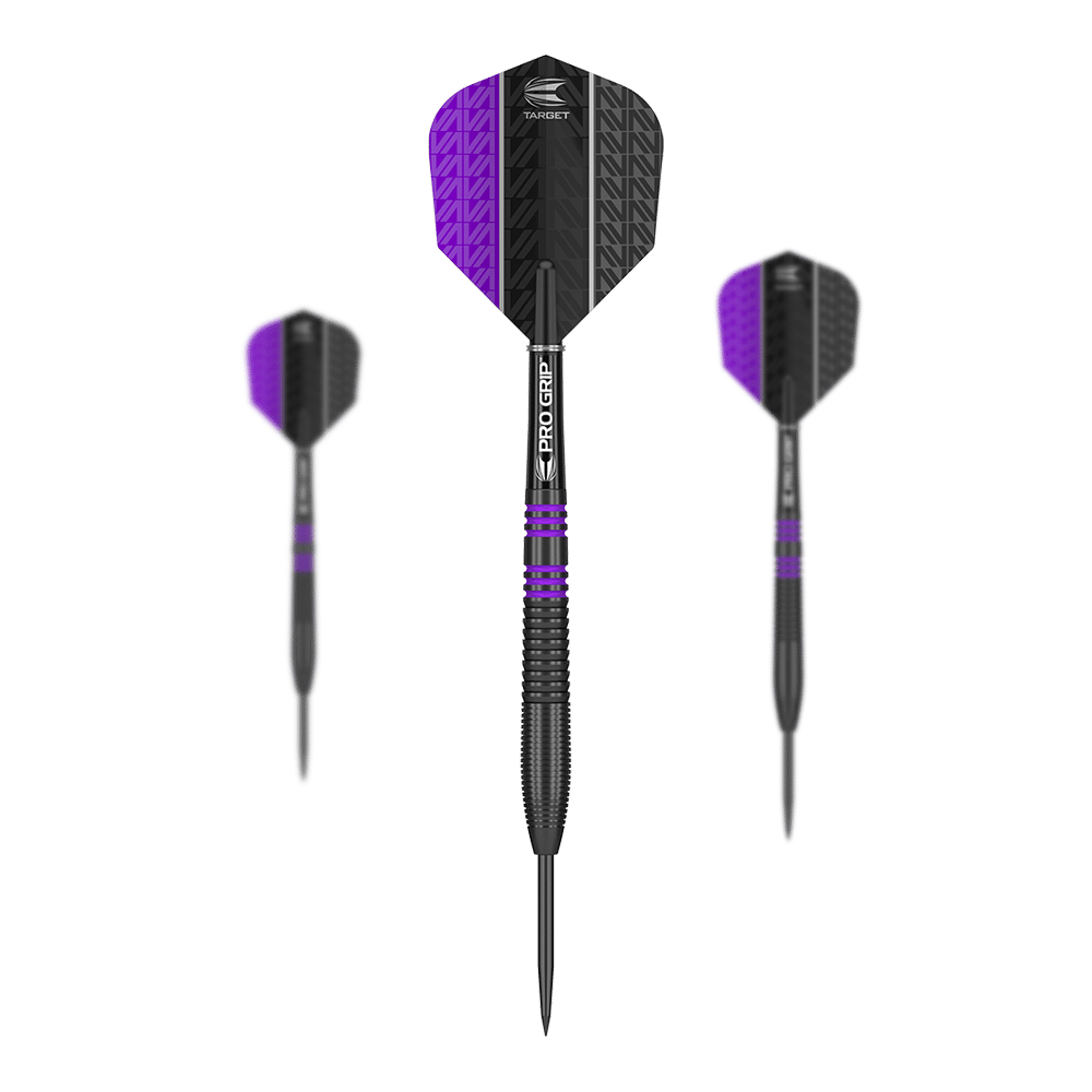 Target Vapor8 Freccette in acciaio nero viola