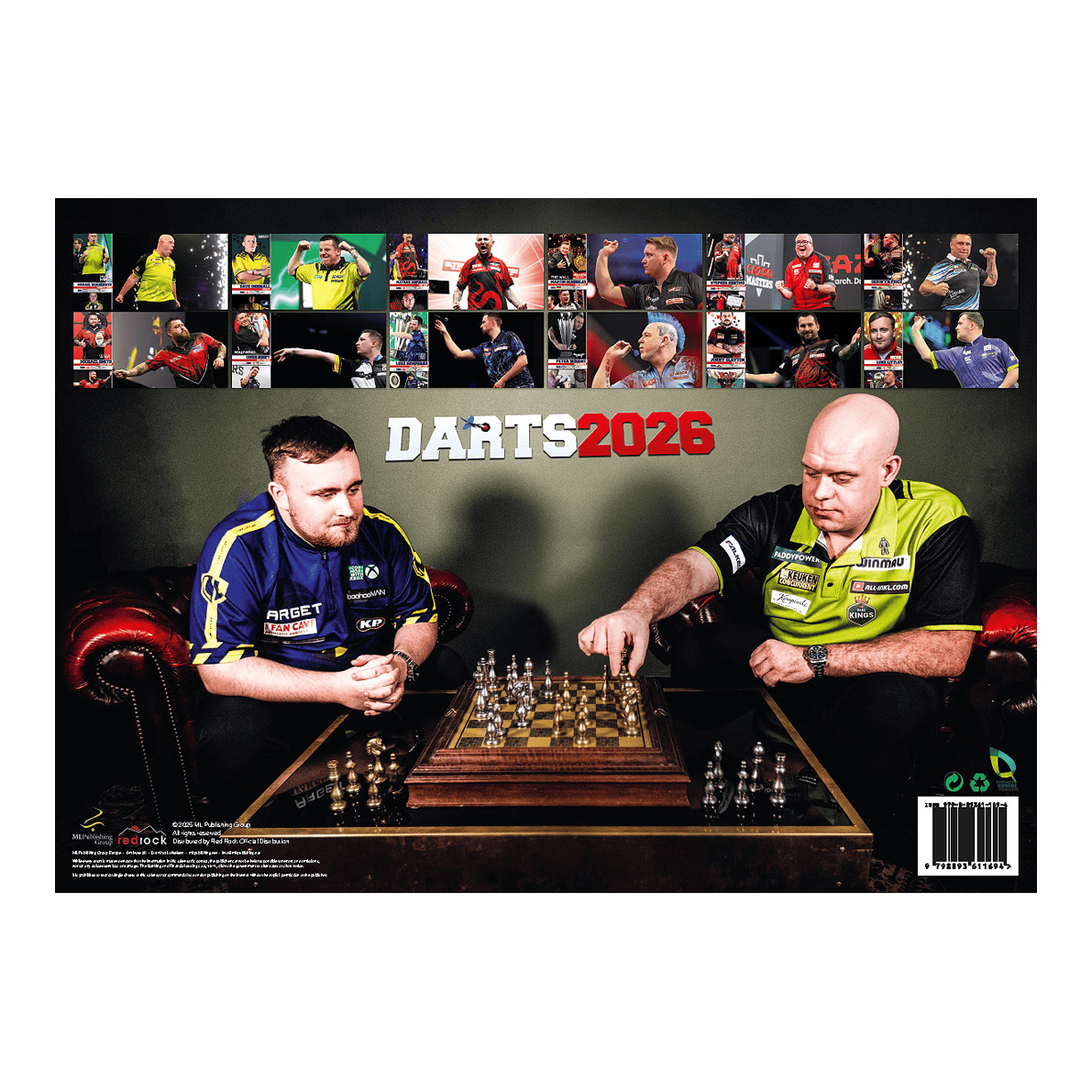Calendario freccette 2026 Auf dem Bild ist der Darts Kalender 2026 zu sehen. Es handelt sich um einen Wandkalender mit Darts-Design für 2026.