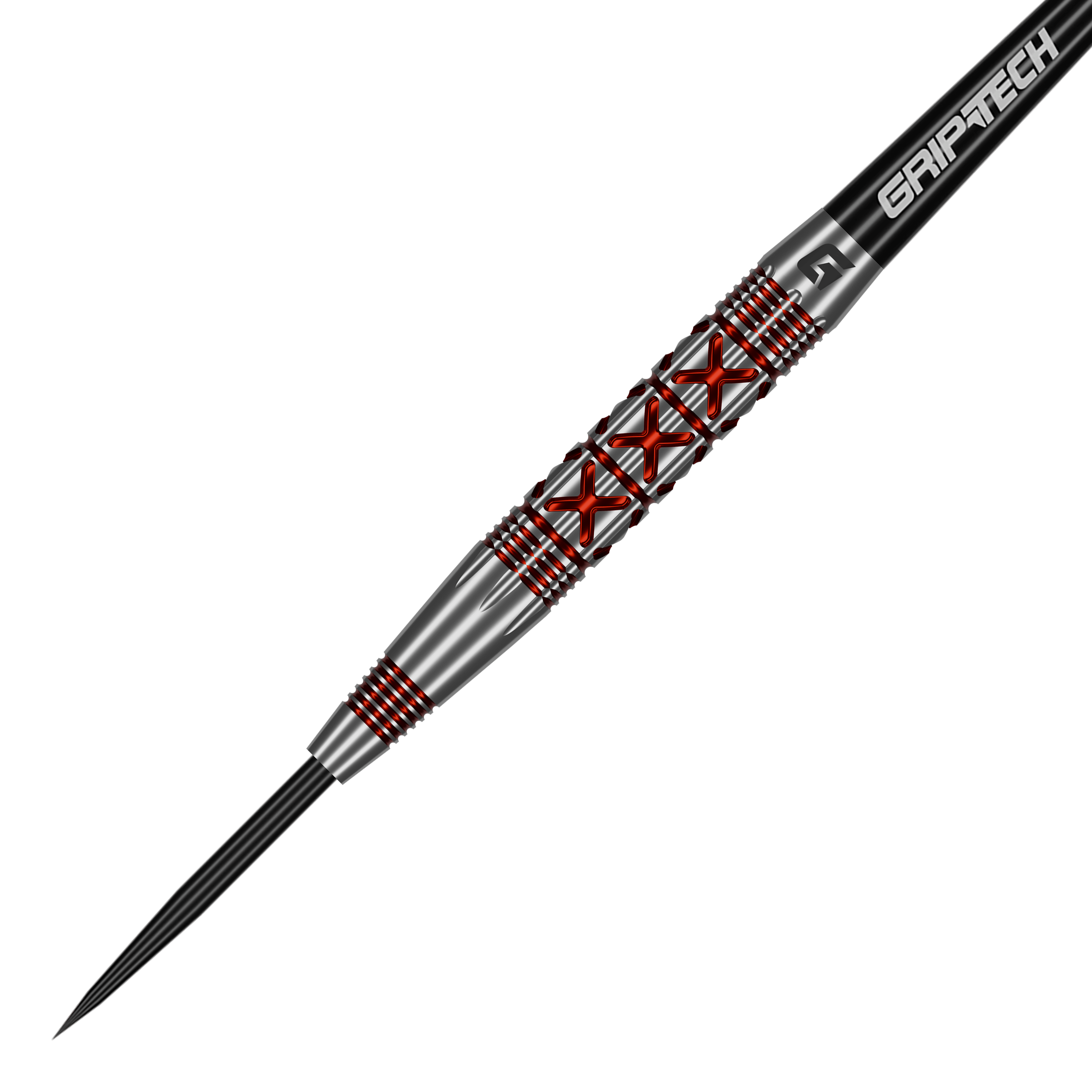 GOAT colpisce Steeldarts Das Foto zeigt die GOAT Strikes Steeldarts aus einer anderen Perspektive. Die Details des Dartpfeils sind gut erkennbar.