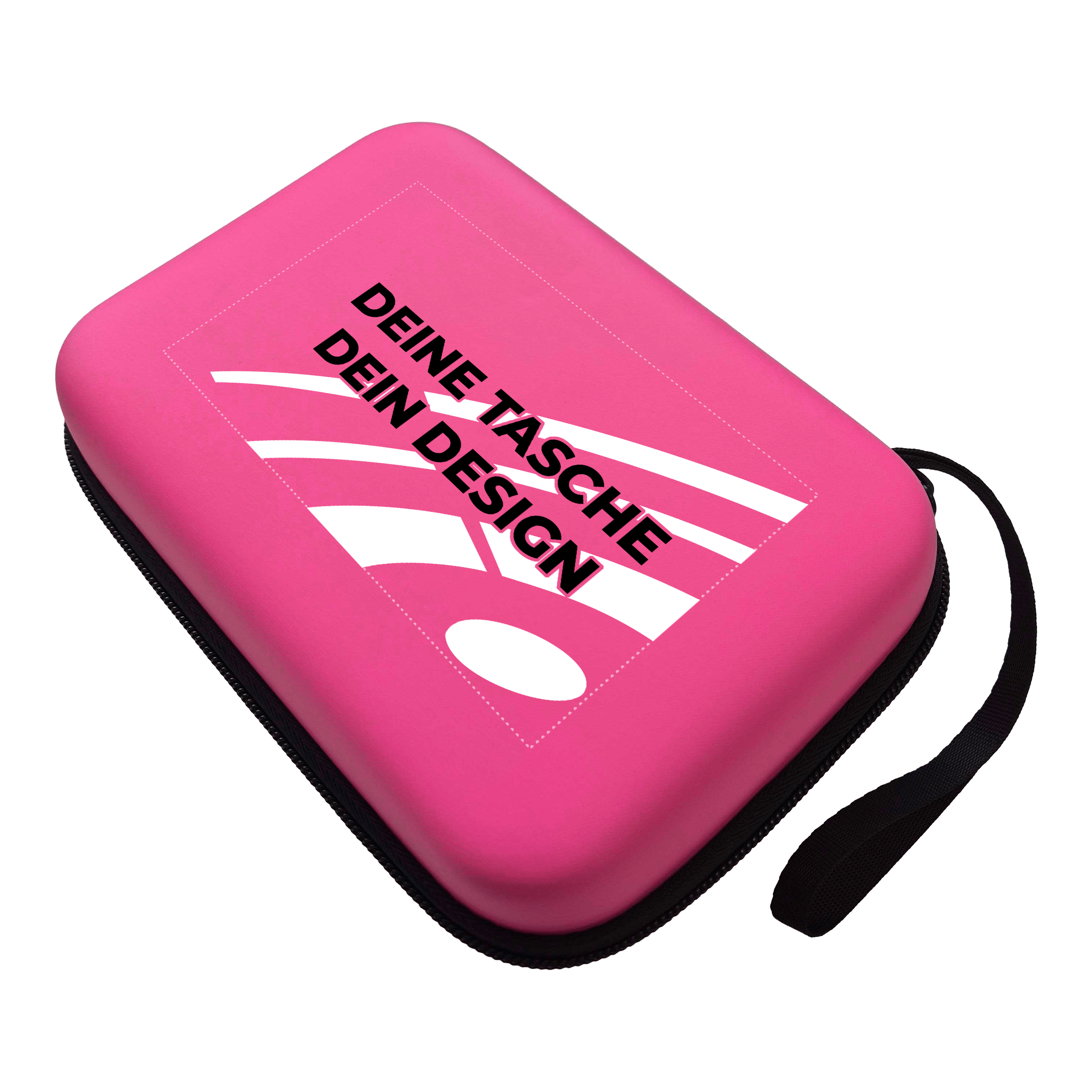 Custodia per freccette System-4 con il tuo design Das Bild zeigt ein Produkt mit dem Dateinamen MCS4-Pink_McDart_System4_Dartcase_Mit_Wunschdruck_Pink_1. Die Aufnahme präsentiert das Produkt aus einer anderen Perspektive.