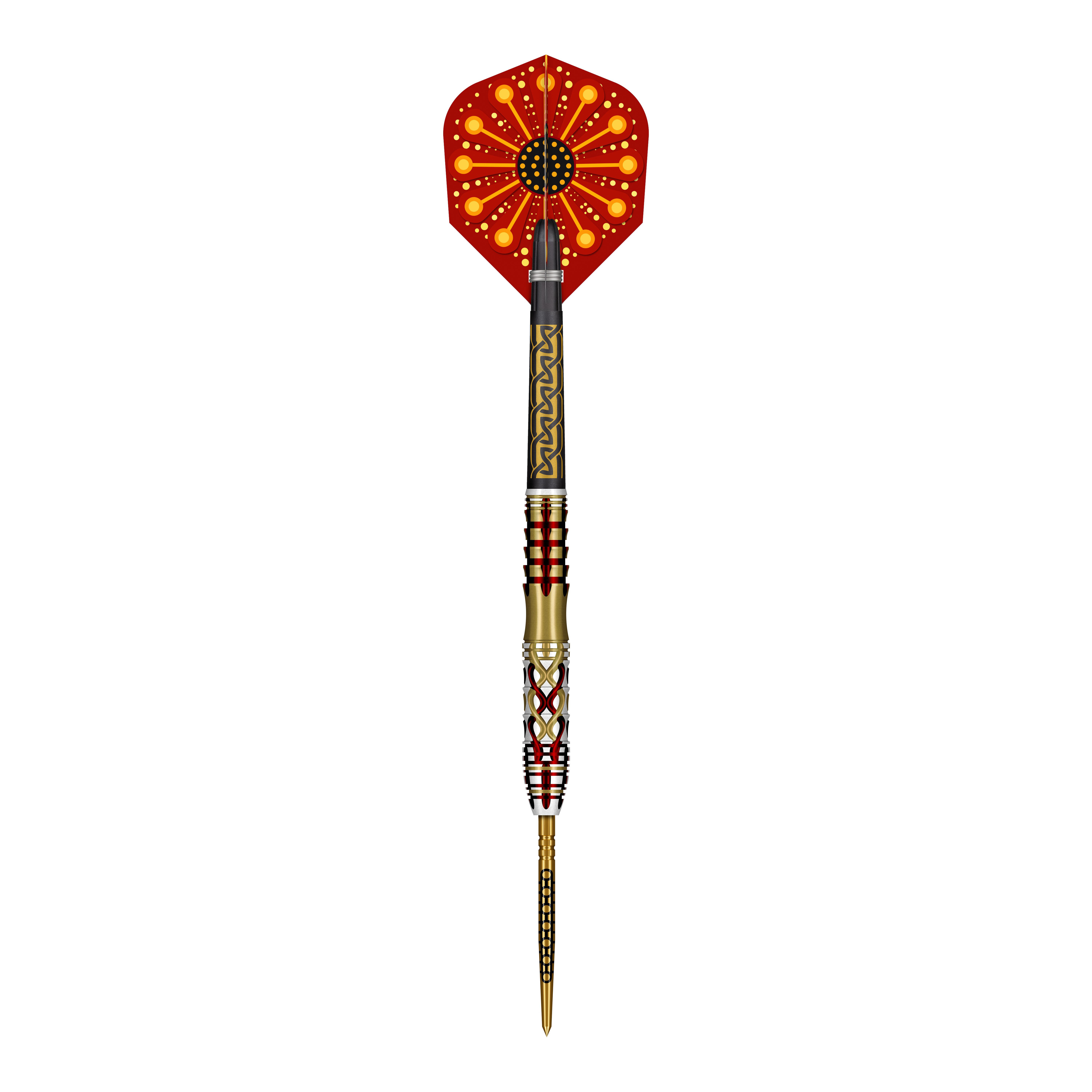 Freccette in acciaio Shot Goths Alaric Turbo Point - 23 g Abgebildet ist ein Set der Shot Goths Alaric Turbo Point Steeldarts mit 23g Gewicht. Die Steeldarts werden für professionelle Dartspieler empfohlen.