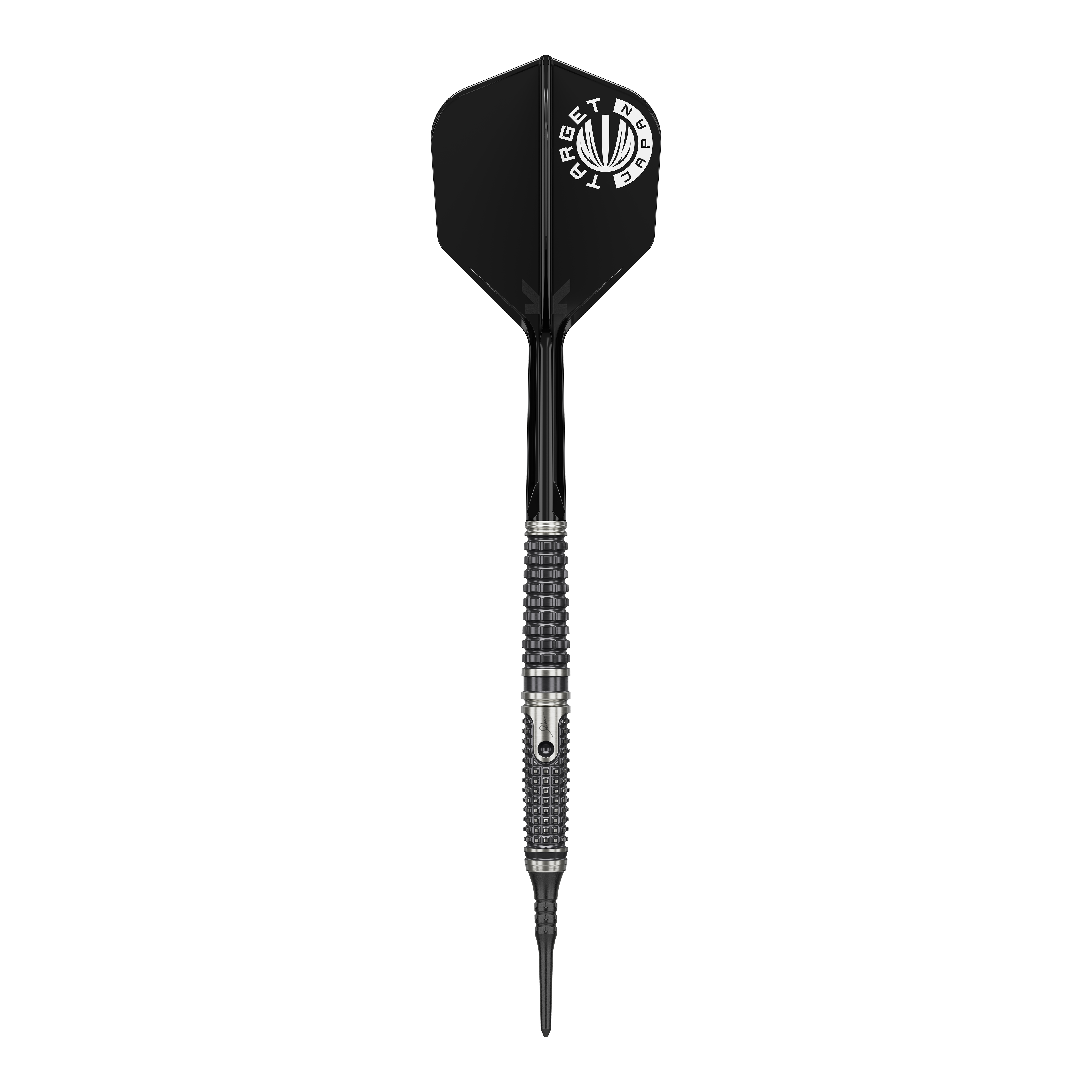 Target Japan Paul Lim The Legend GEN9 Freccette morbide - 20 g Target Japan Paul Lim The Legend GEN9 Softdarts - 20g sind auf diesem Bild deutlich zu erkennen. Die Aufnahme legt den Fokus auf das präzise gefertigte Barrel.