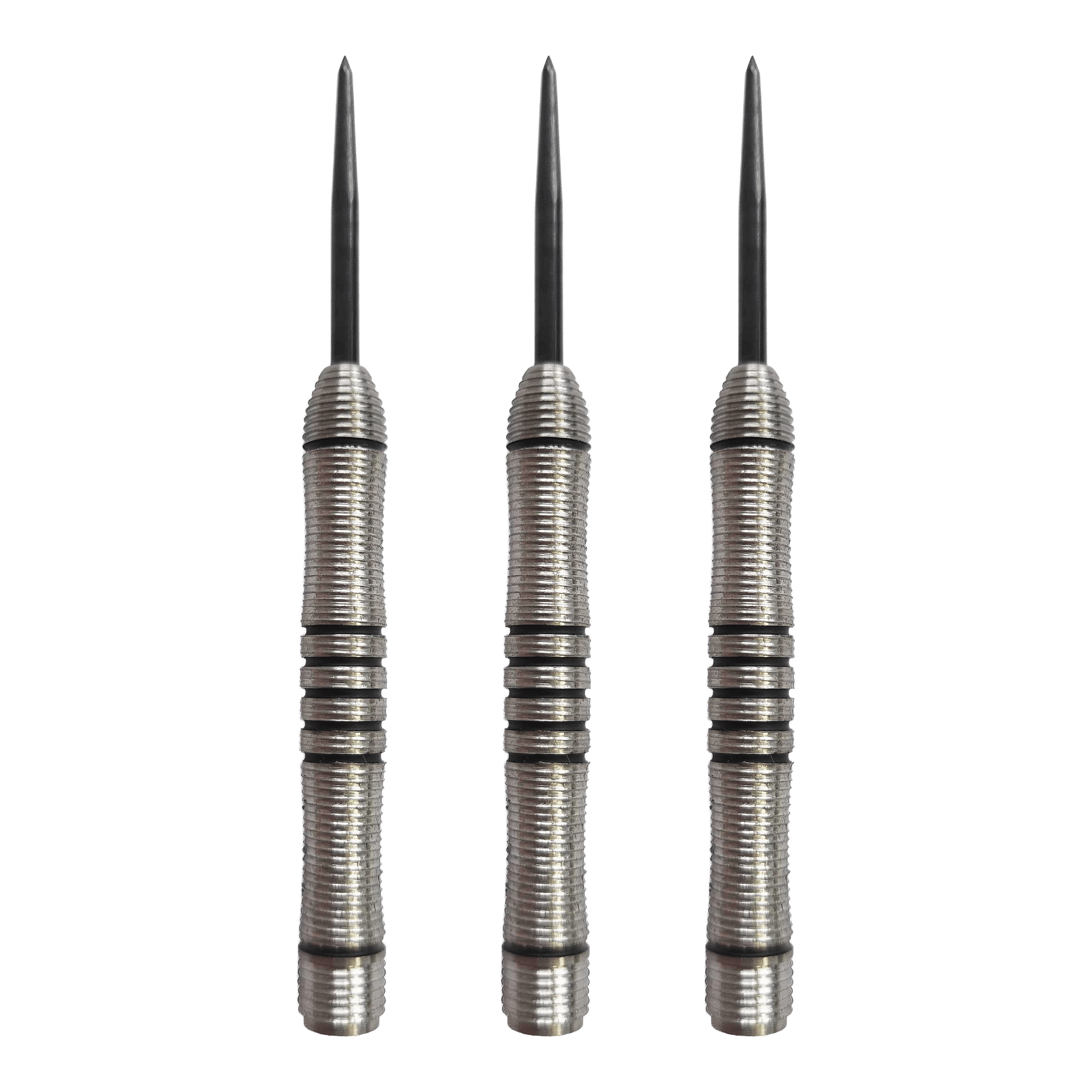Barrels McDart Black Ring Steeldart - 24g Zu sehen ist ein Set der McDart Black Ring Steeldart-Barrels mit 24g. Das Set besteht aus mehreren gleichartigen Dart-Barrels.
