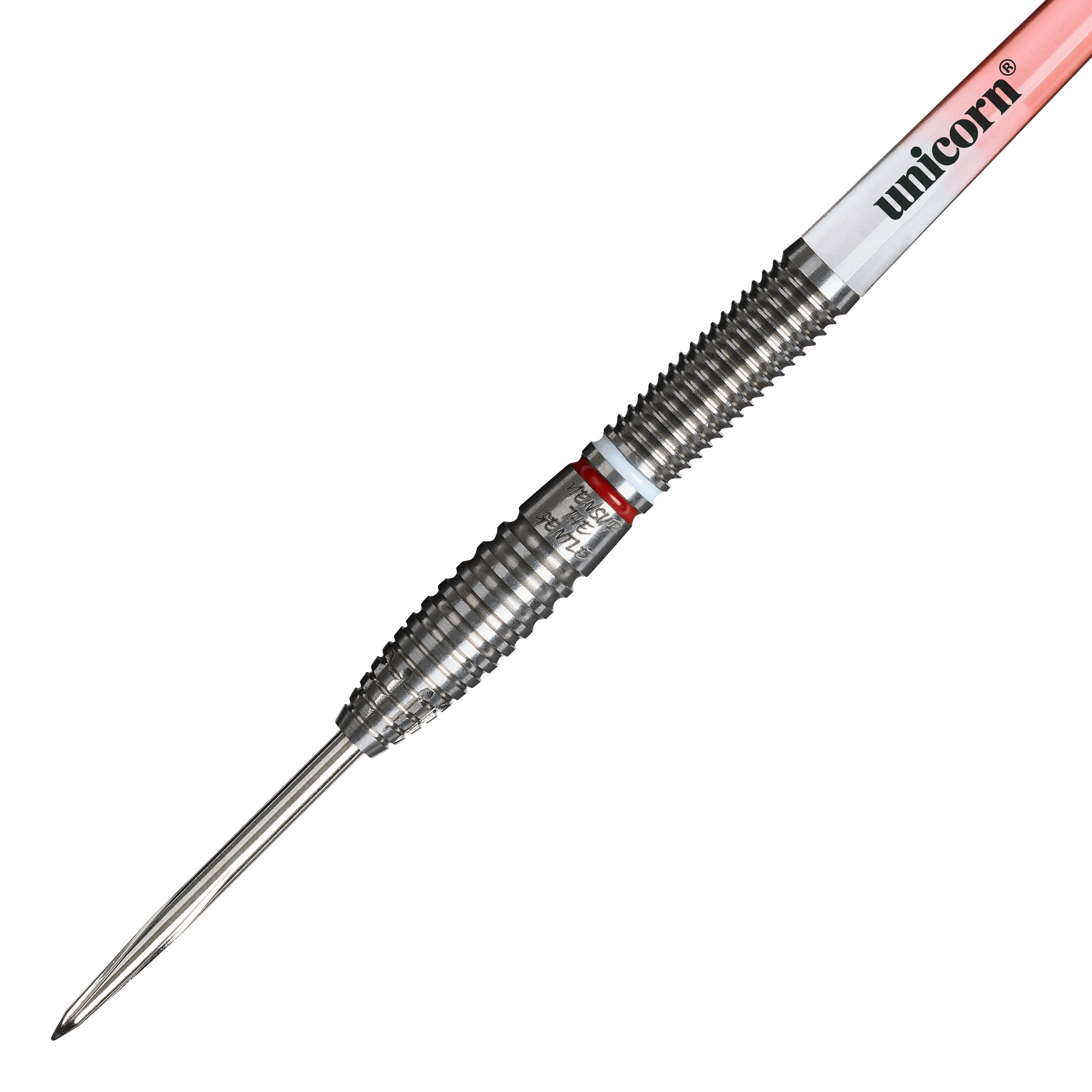 Unicorn Scale Suljovic The Gentle Steeldarts - 23 g Unicorn Mensur Suljovic The Gentle Steeldarts - 23g ist auf diesem Bild zu sehen. Es handelt sich um professionelle Steeldarts mit einem Gewicht von 23 Gramm.