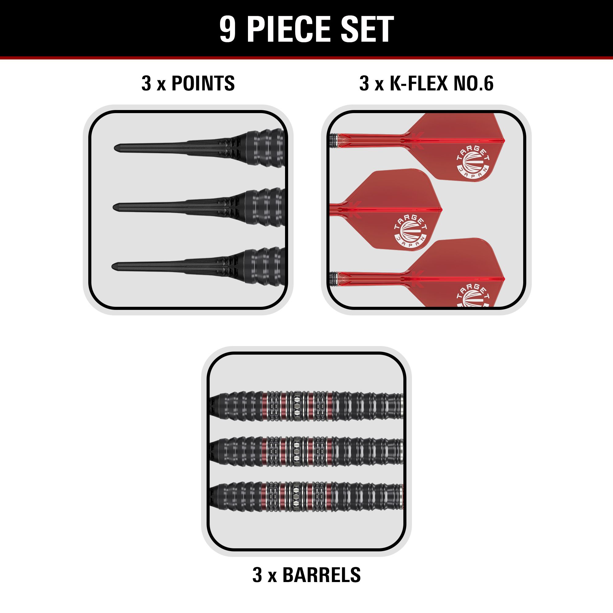 Freccette morbide Target Japan Prime Series Diamond Kosuzu Iwoa GEN4 - 18 g Abgebildet sind die Target Japan Prime Series Diamond Kosuzu Iwoa GEN4 Softdarts, 18 Gramm schwer. Die Darts sind für professionelle Spieler geeignet.