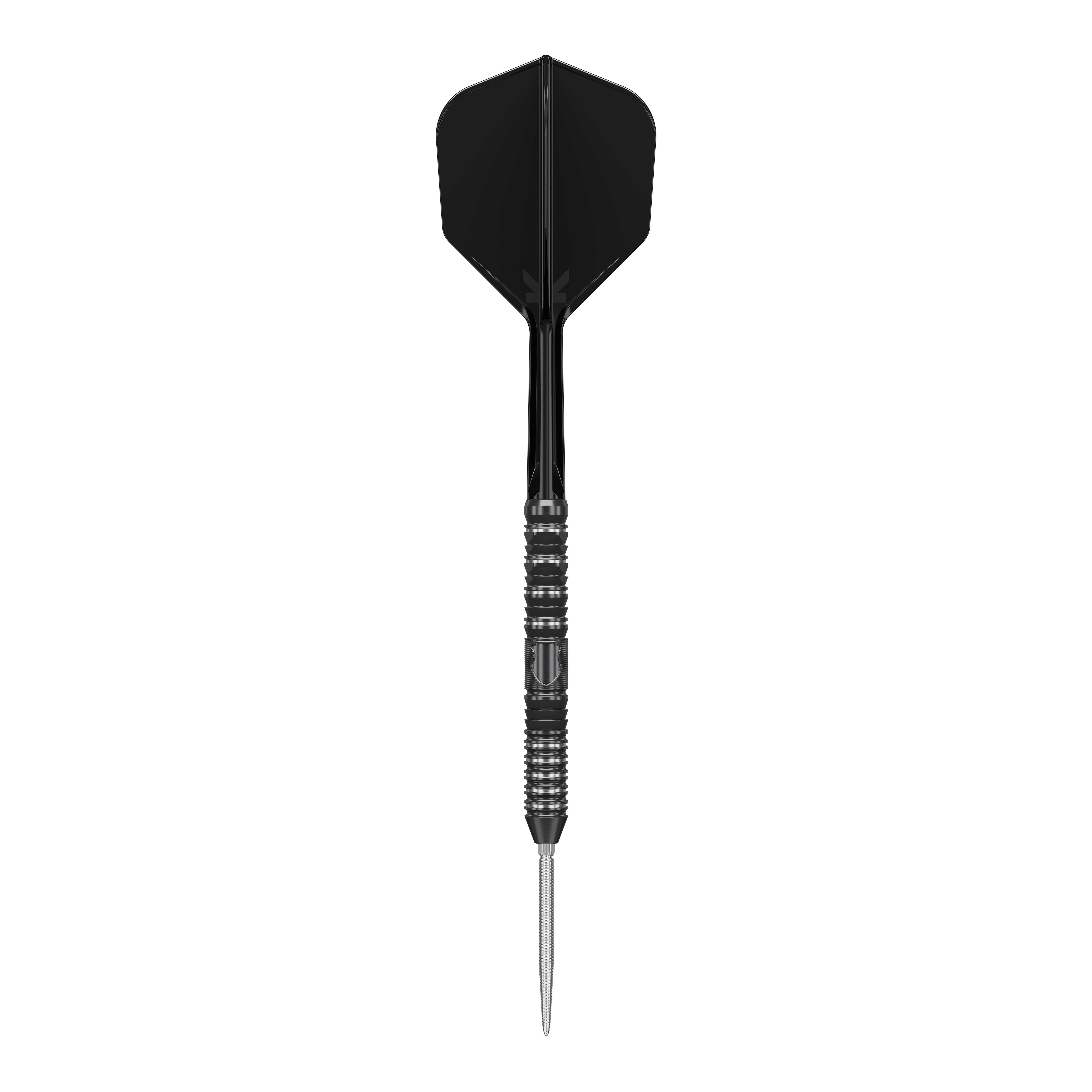 Freccette in acciaio Target Japan Black Marque Draco GEN2 Auf dem Bild ist ein schwarzer Steeldart der Marke Target Japan Black Marque Draco GEN2 zu sehen. Der Dart hat ein modernes, gerilltes Design und eine scharfe Spitze.