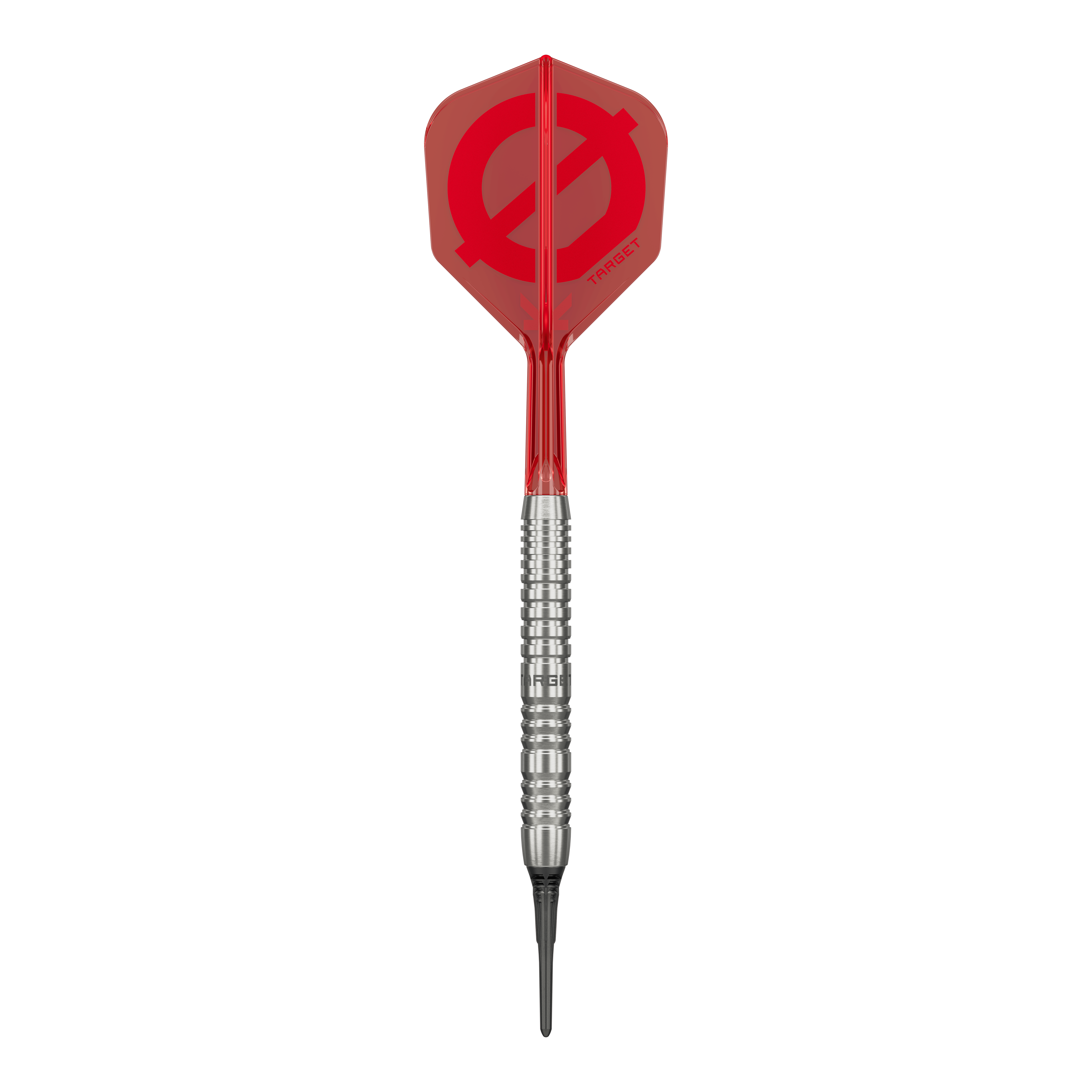 Gruppo bersaglio O 12 freccette morbide Zu sehen sind die Target Group O 12 Softdarts. Die Schäfte und Flights heben sich ab.