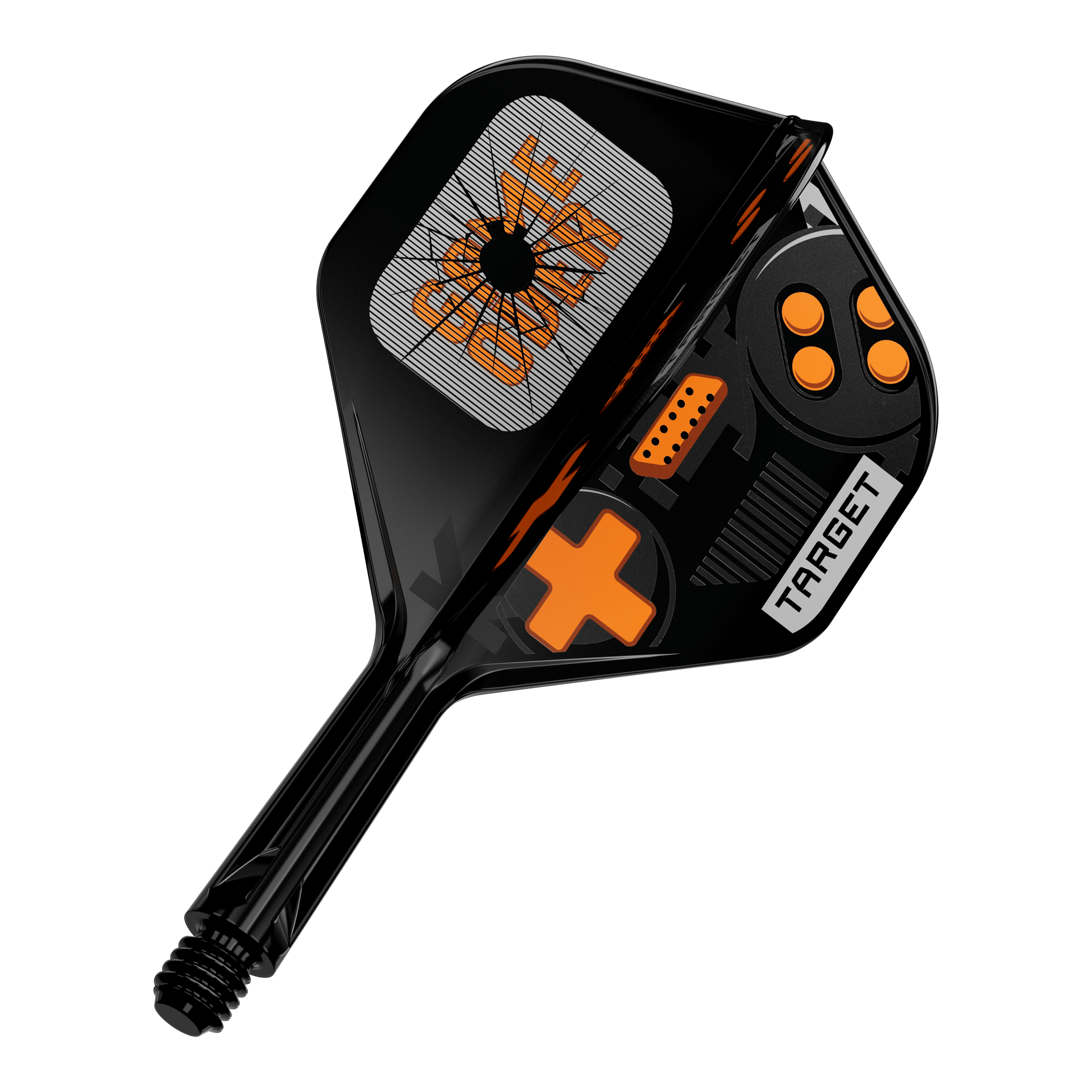 Voli standard Target K-Flex Game Over No2 Target K-Flex GameOver No2 Standard Flights, 19 mm werden abgebildet. Das Bild zeigt das Produkt von vorne.