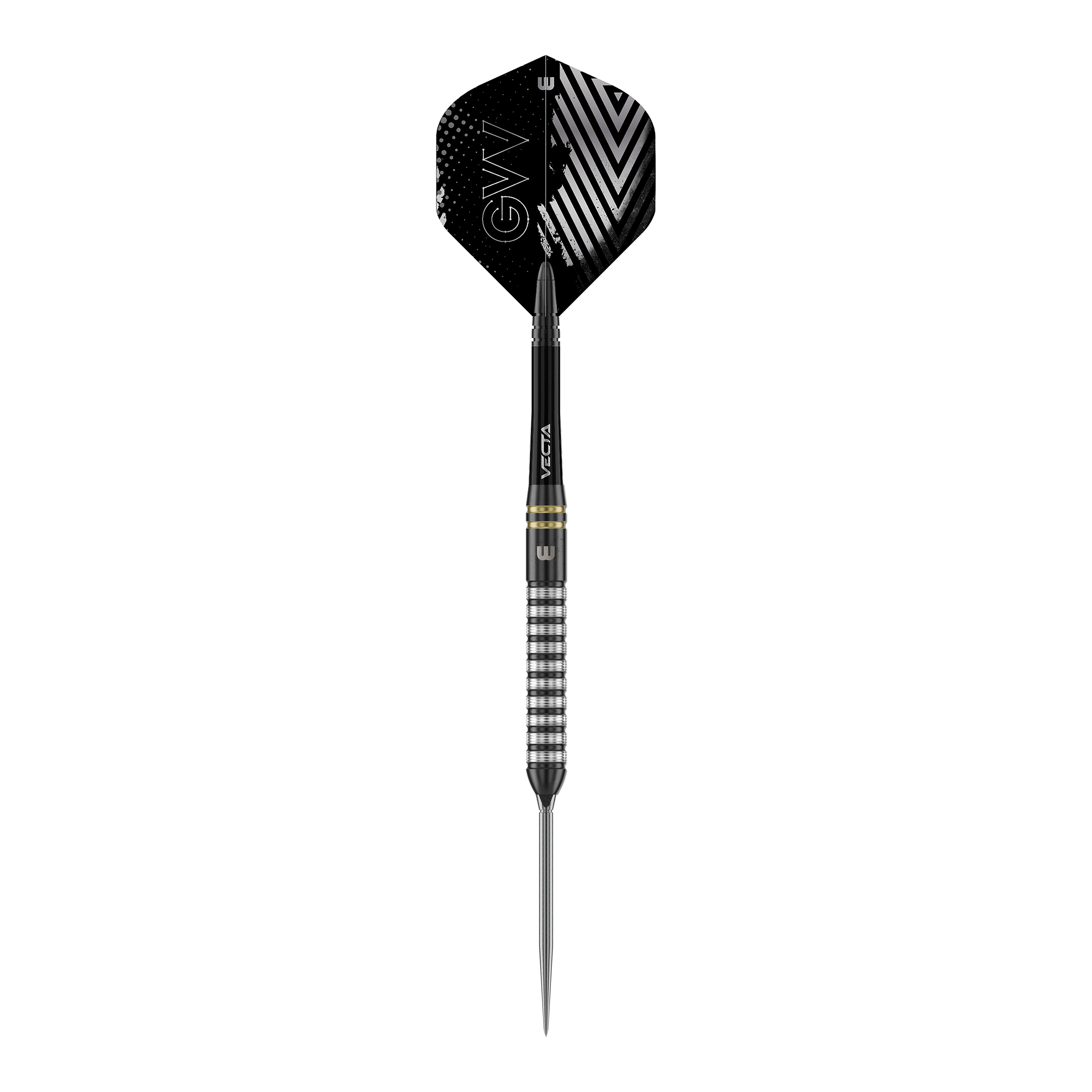 Freccette in acciaio Winmau Gian Van Veen TS Switch Point Zu sehen ist Winmau Gian Van Veen TS Switch Point Steeldarts. Die Aufnahme zeigt einen einzelnen Dartpfeil.