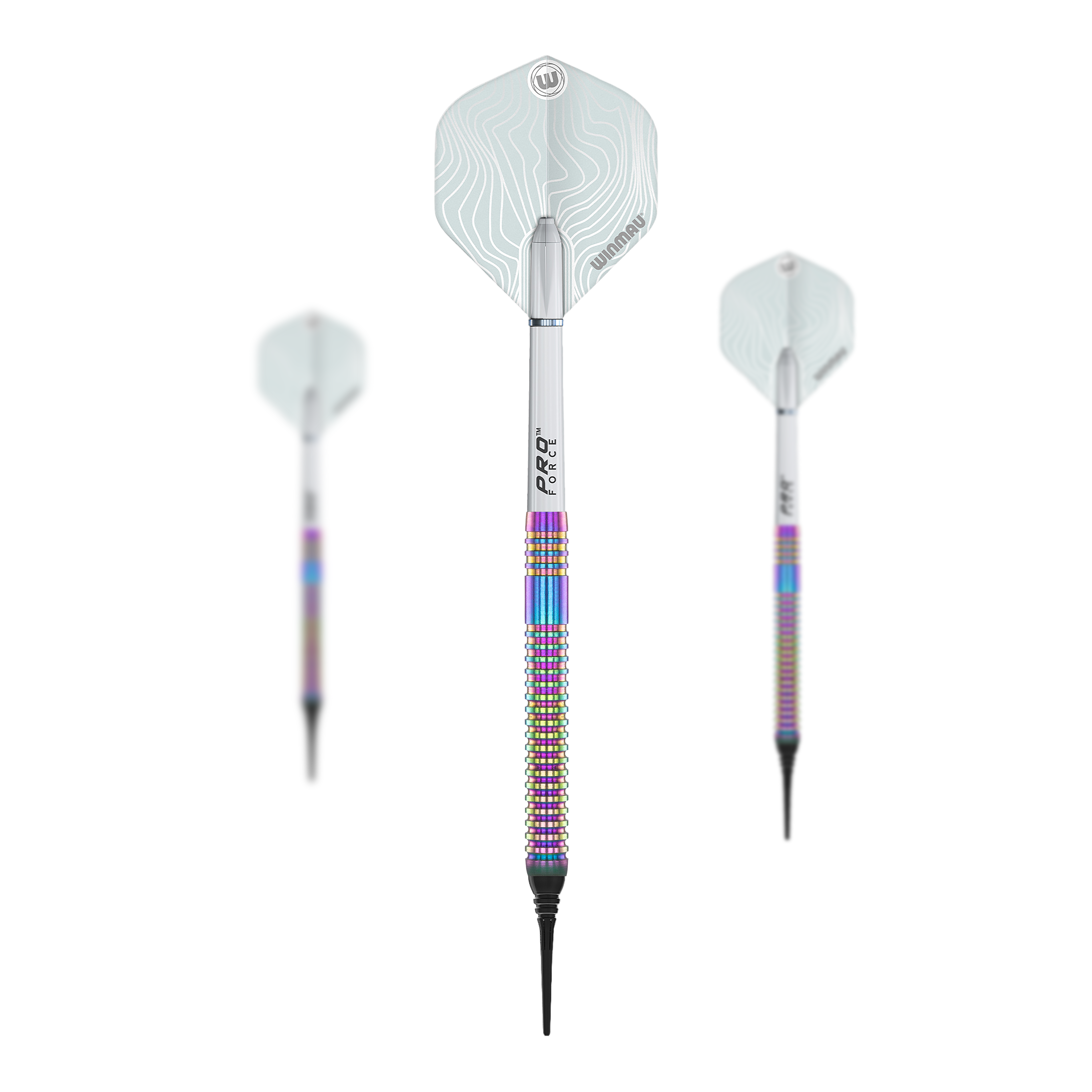 Freccette morbide Winmau Solaris Urban - 21 g Winmau Solaris Urban Softdarts - 21g wird auf diesem Bild gezeigt. Es handelt sich um ein Softdart-Set mit einem Gewicht von 21 Gramm.