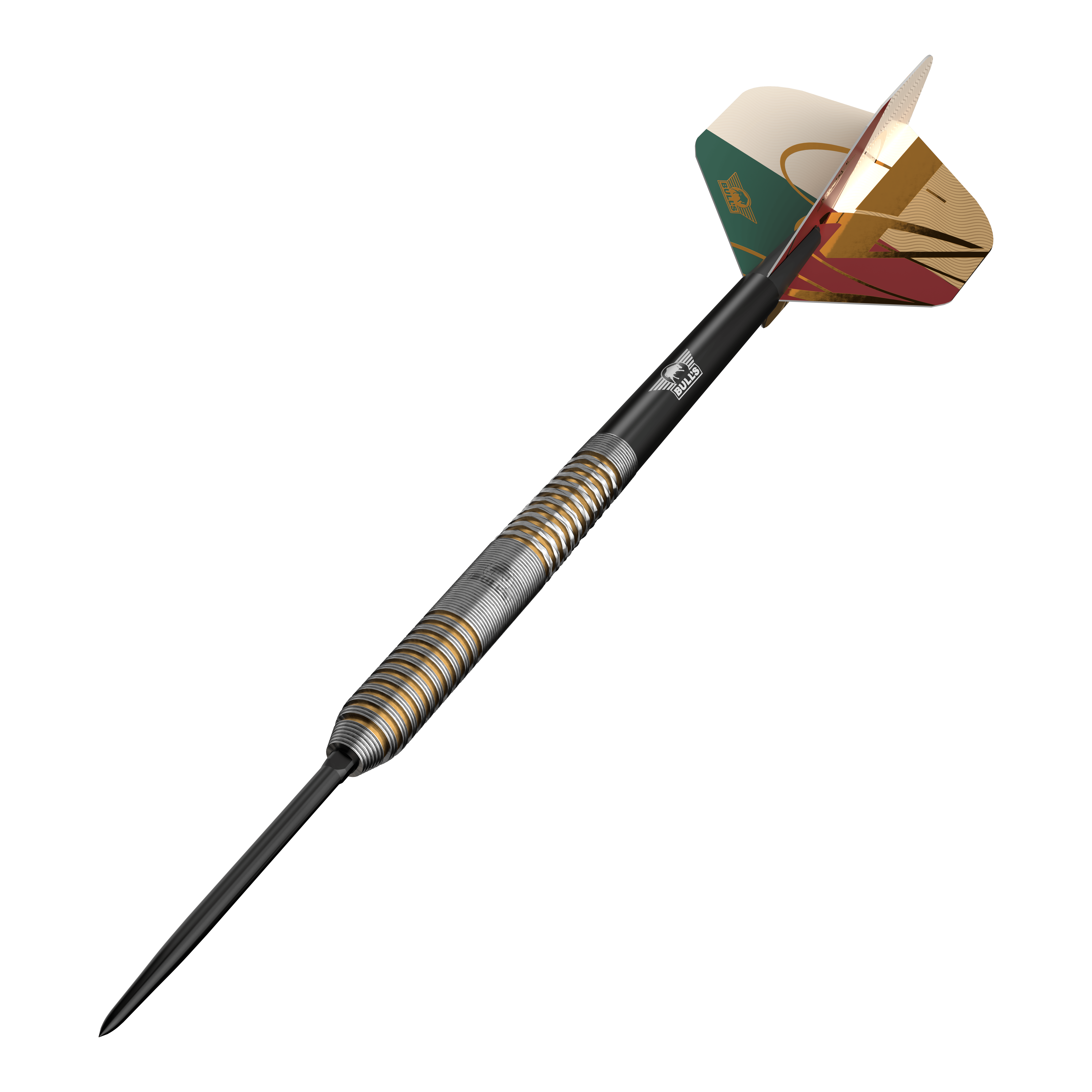 Freccette in acciaio convertibili Bulls NL Vintage Ghost Die Abbildung zeigt Bulls NL Vintago Ghost Convertible Points Steeldarts. Diese Steeldarts verfügen über konvertierbare Spitzen für vielseitigen Einsatz.