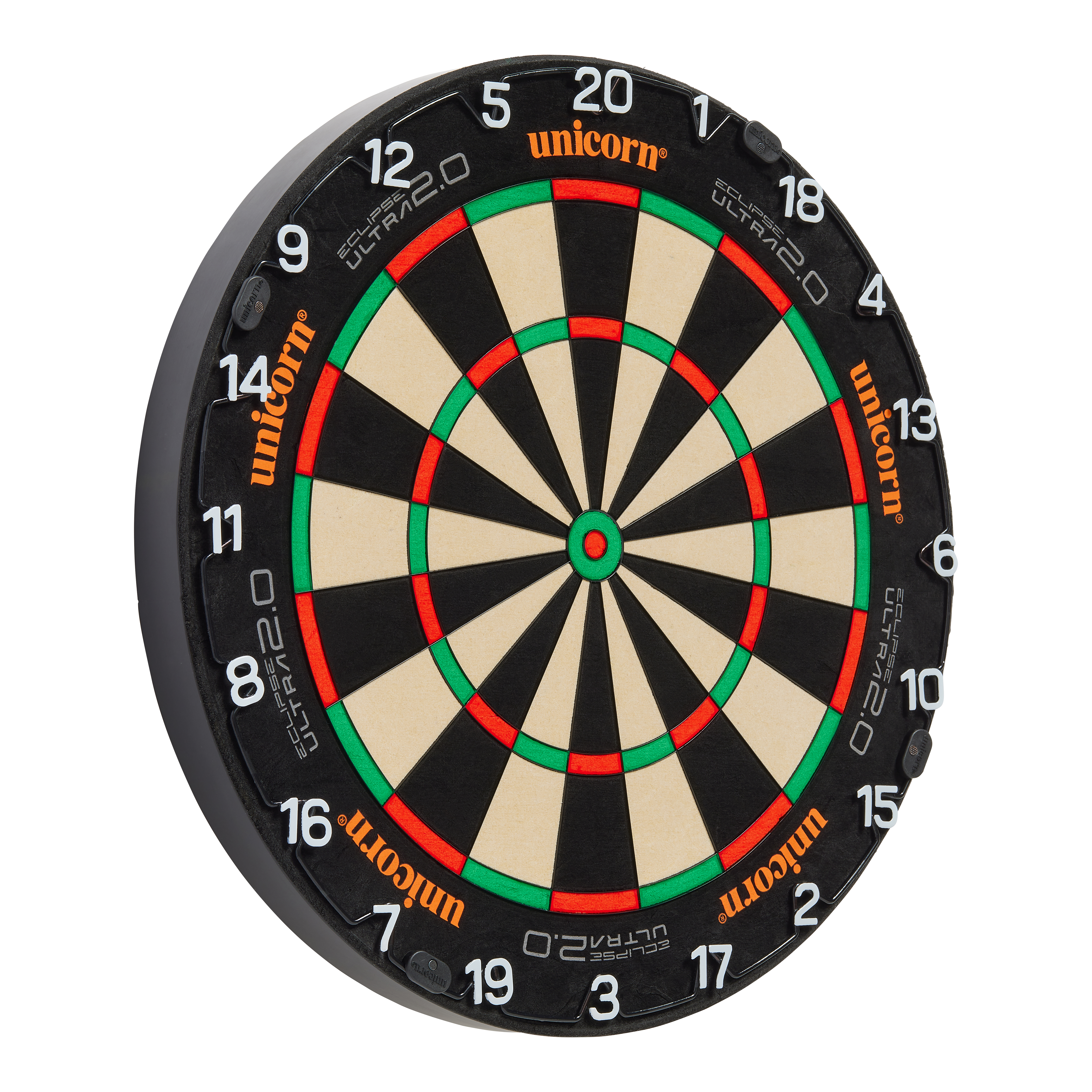 Bersaglio per freccette in acciaio Unicorn Eclipse Ultra 2.0 Das Produkt Unicorn Eclipse Ultra 2.0 Steeldartboard wird frontal gezeigt. Die Oberfläche ist ebenmäßig.
