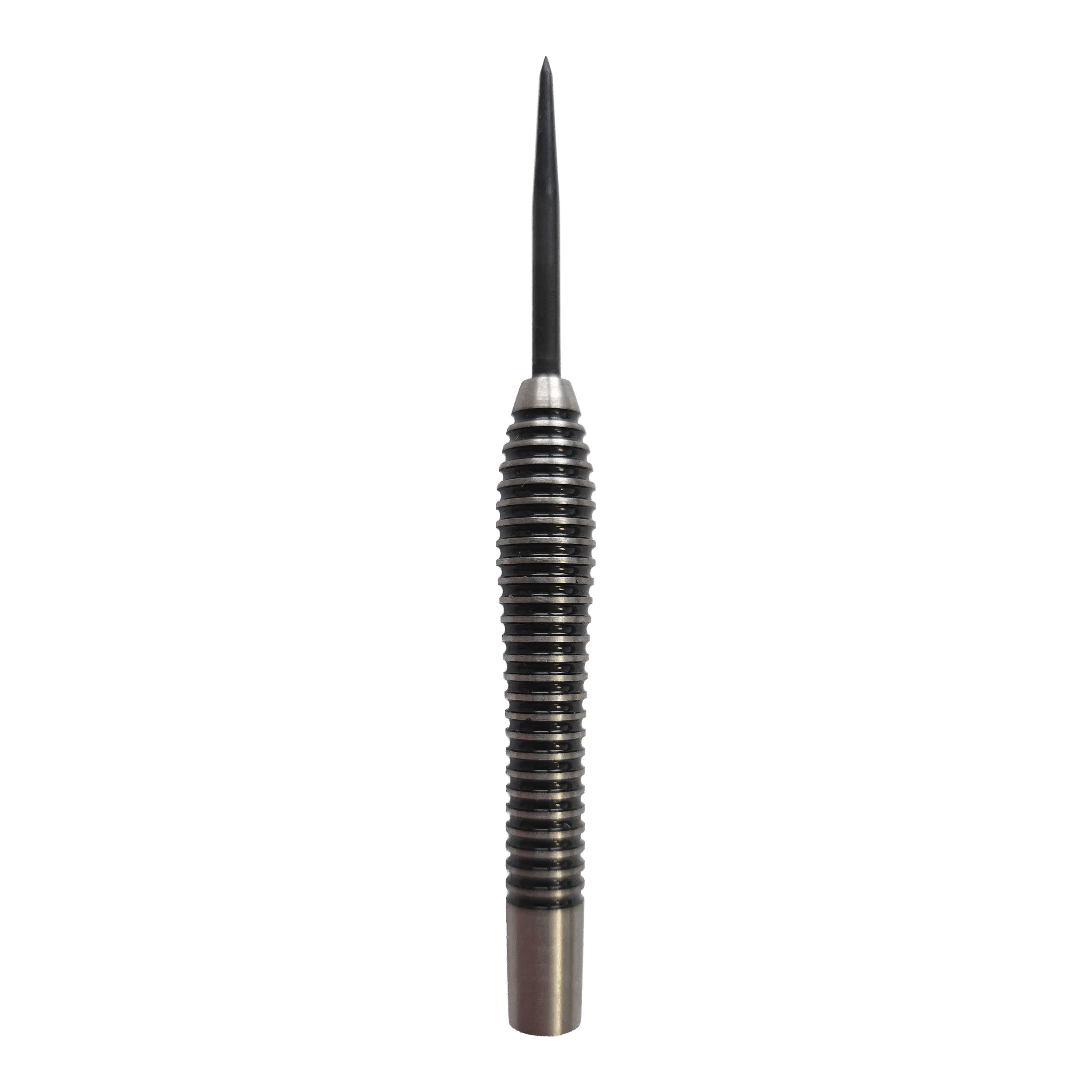 Gezeigt wird das Produkt McDart Black Ring Teardrop Steeldart-Barrels - 24g. Die Dart-Barrels heben sich durch ihre besondere Teardrop-Form und schwarze Ringe hervor.