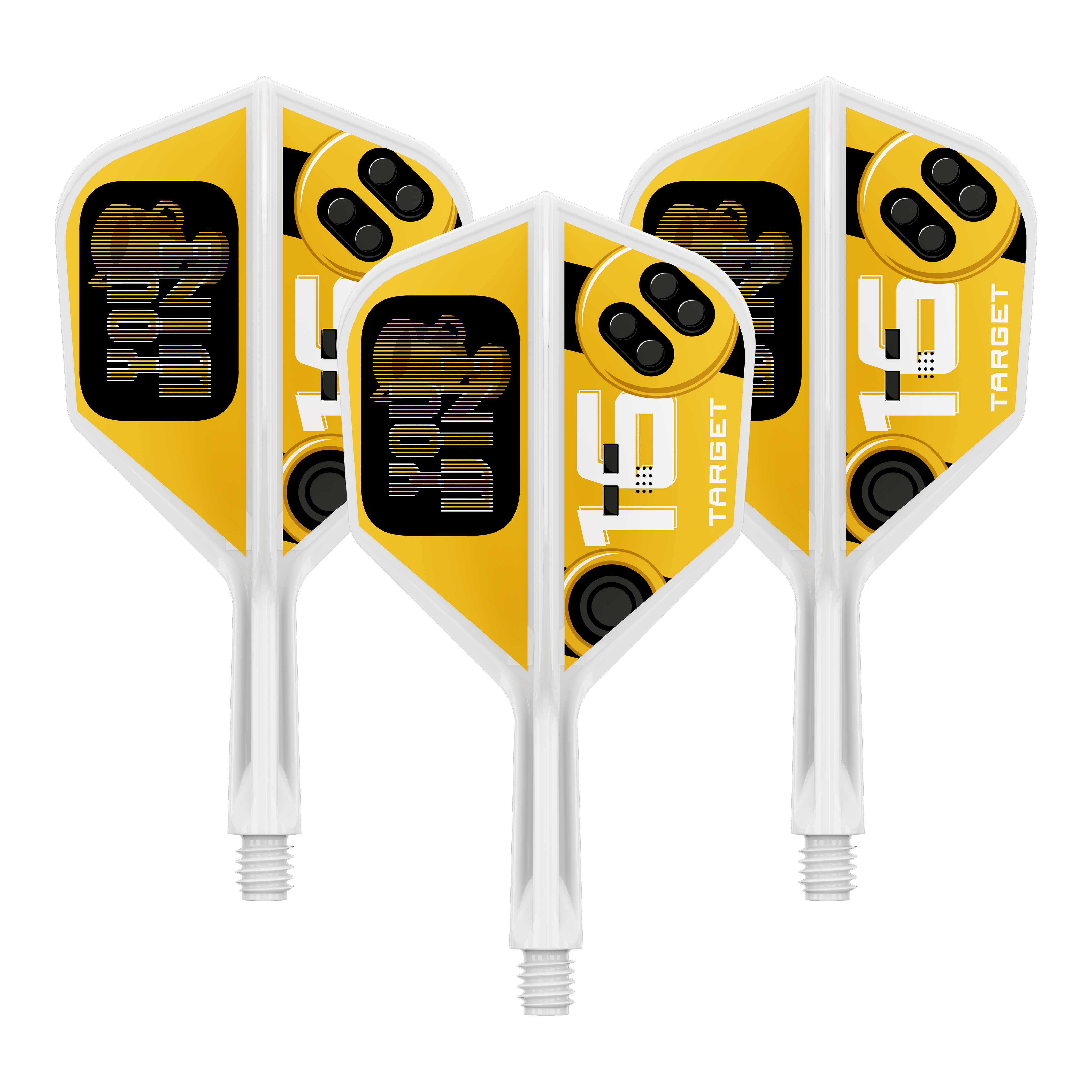 Target K-Flex Vinci 6 voli Ein Dart Flight wird abgebildet. Dies ist die Variante Target K-Flex YouWin No6 in der Größe 19 mm.
