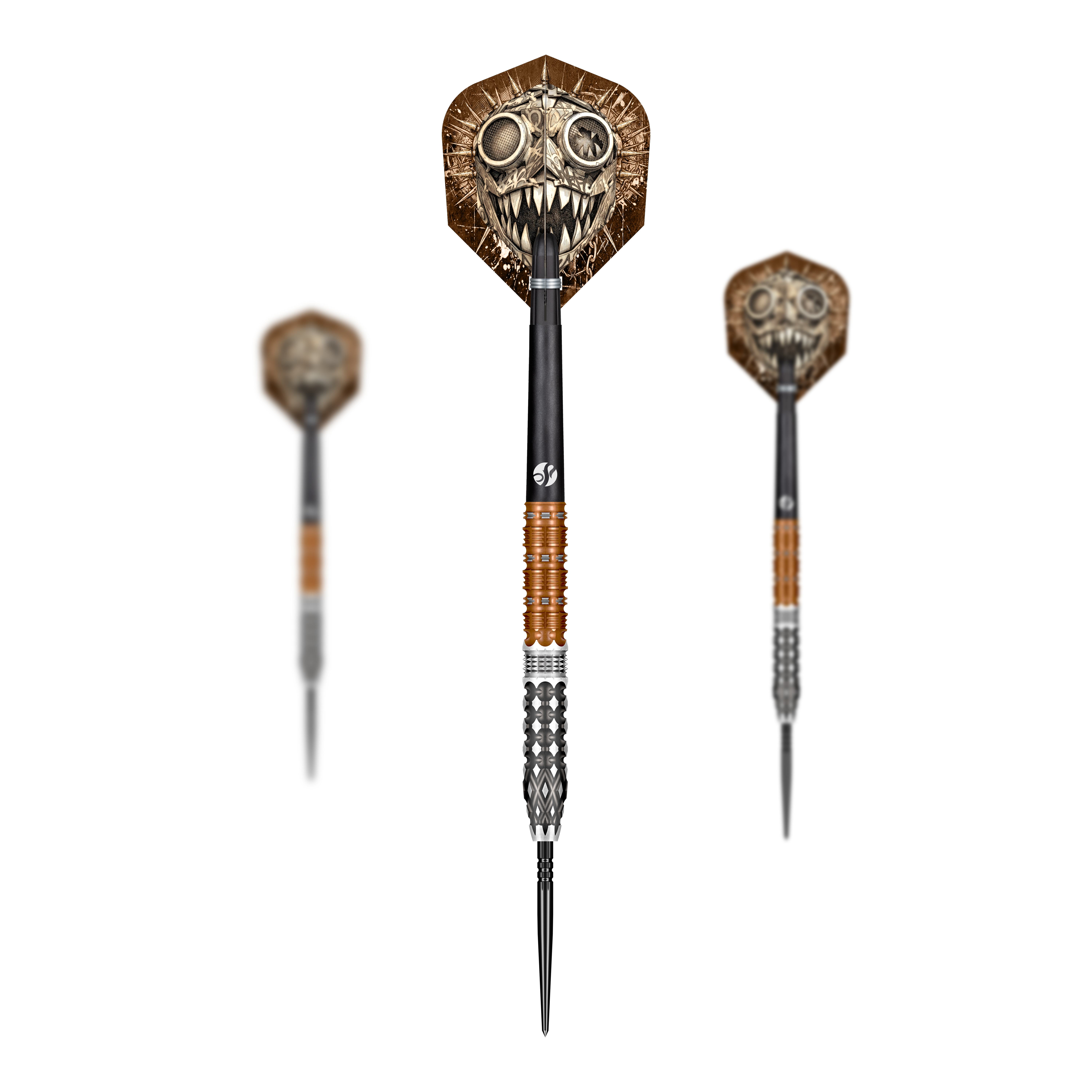 Freccette in acciaio Shot Gnarly Gnasha Turbo Point - 23 g Das Bild zeigt ein Set der Shot Gnarly Gnasha Turbo Point Steeldarts mit 23g. Die Steeldarts sind für ambitionierte Spieler geeignet.