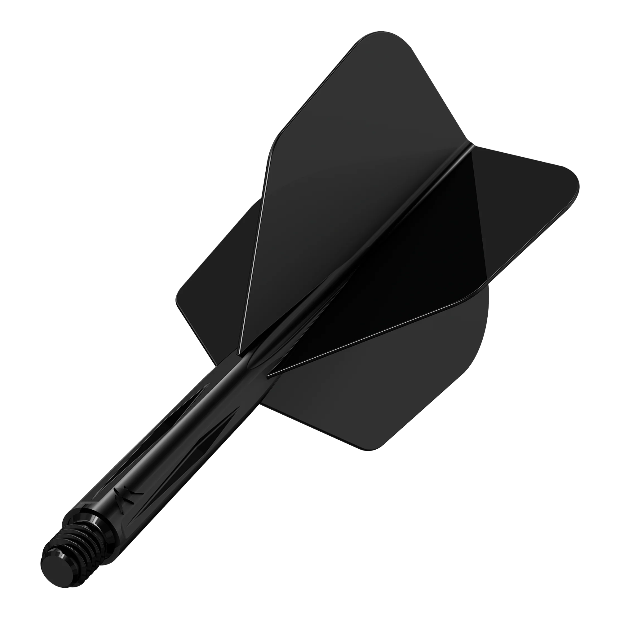 Sistema di alberi di volo Mission Force 90 No6 - Nero Das Bild zeigt das Produkt "Mission Force 90 No6 Flight-Shaft-System - Schwarz". Es handelt sich um ein schwarzes Dart-Flight- und Schaftsystem in moderner Ausführung.