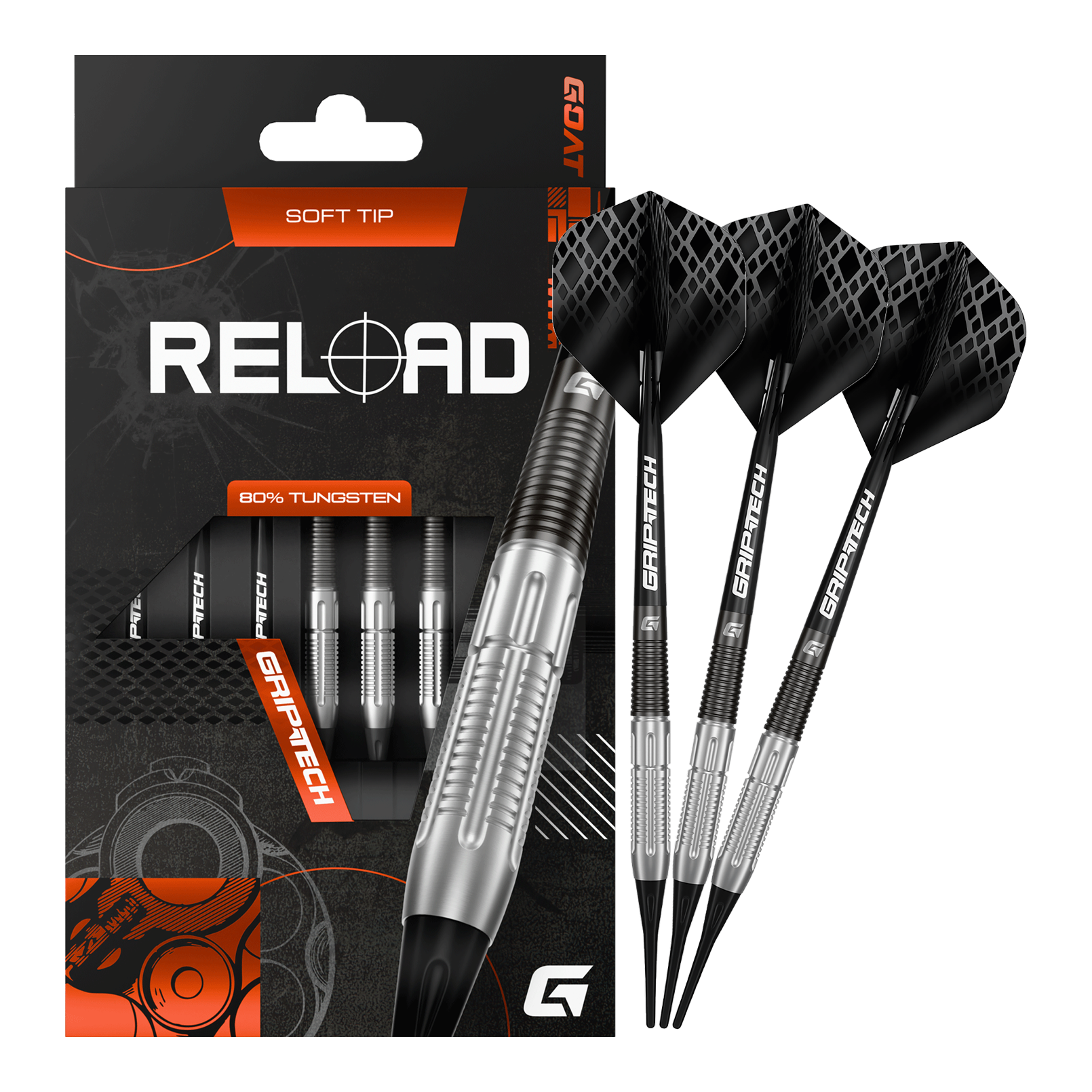 Ricarica freccette morbide GOAT - 20 g Zu sehen sind die GOAT Reload Softdarts - 20g in kompletter Ausführung. Diese Softdarts bieten durchdachte Qualität für ambitionierte Dartspieler.