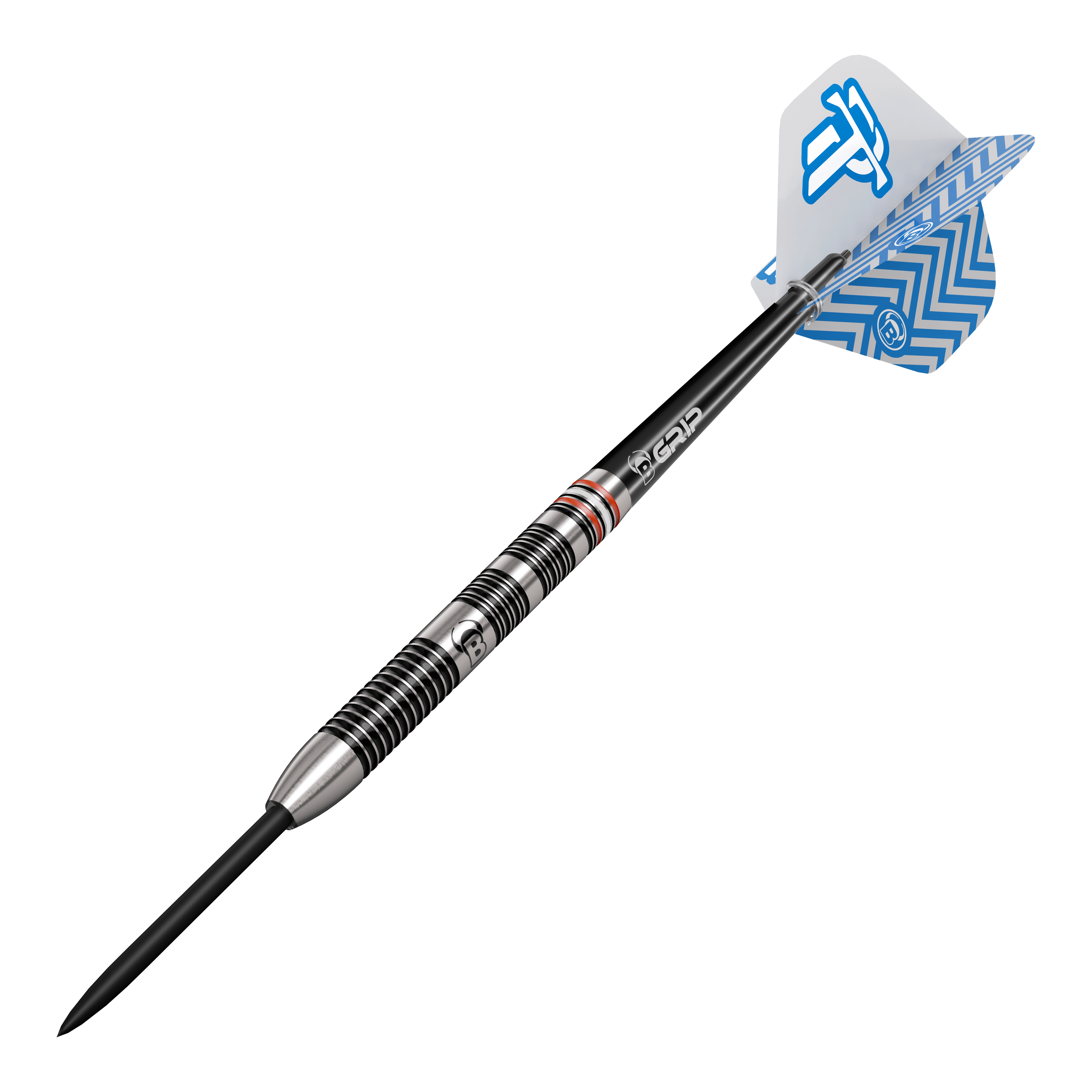 Bulls Challenger Patrick Tringler Freccette in acciaio - 21 g Bulls Challenger Patrick Tringler Steeldarts mit 21g Gewicht. Abgebildet ist das Dartprodukt aus einer anderen Perspektive.