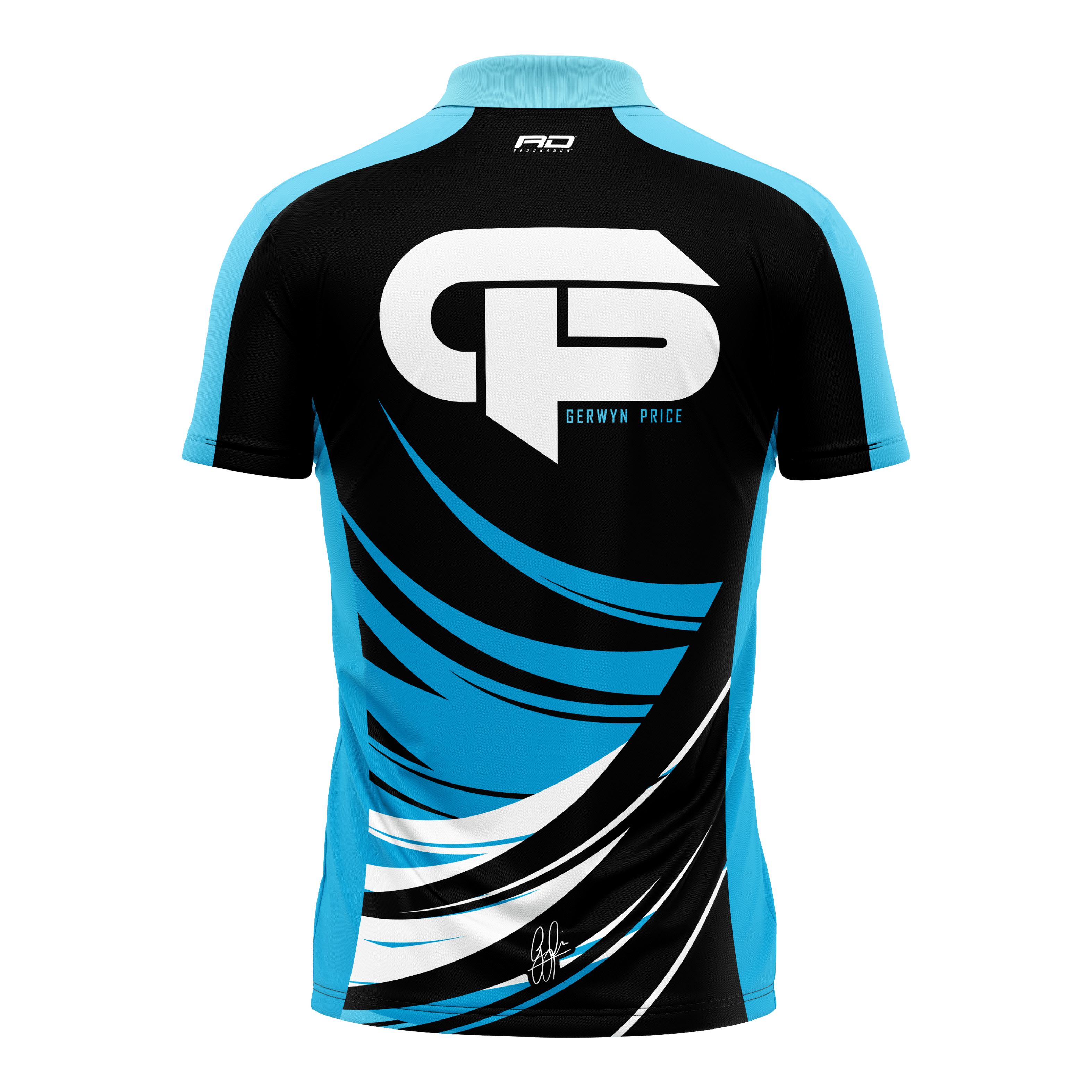 Maglietta da freccette Red Dragon Gerwyn Price in edizione limitata Zu sehen ist das Red Dragon Gerwyn Price Limited Edition Dartshirt. Dieses Shirt wurde speziell für Dartspieler entworfen.