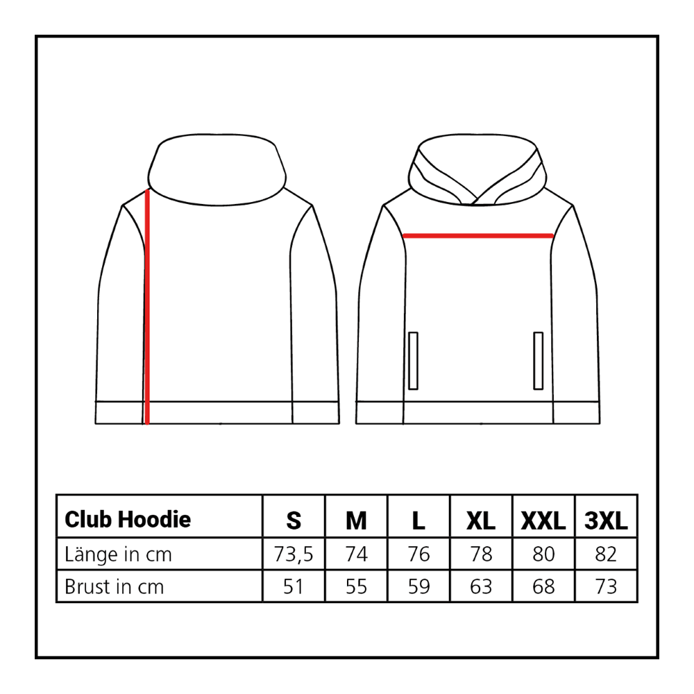Felpa con cappuccio Lions Collection Club Der Löwen Kollektion Club Hoodie ist auf diesem Bild abgebildet. Es handelt sich um einen gemütlichen Kapuzenpullover für den Alltag.