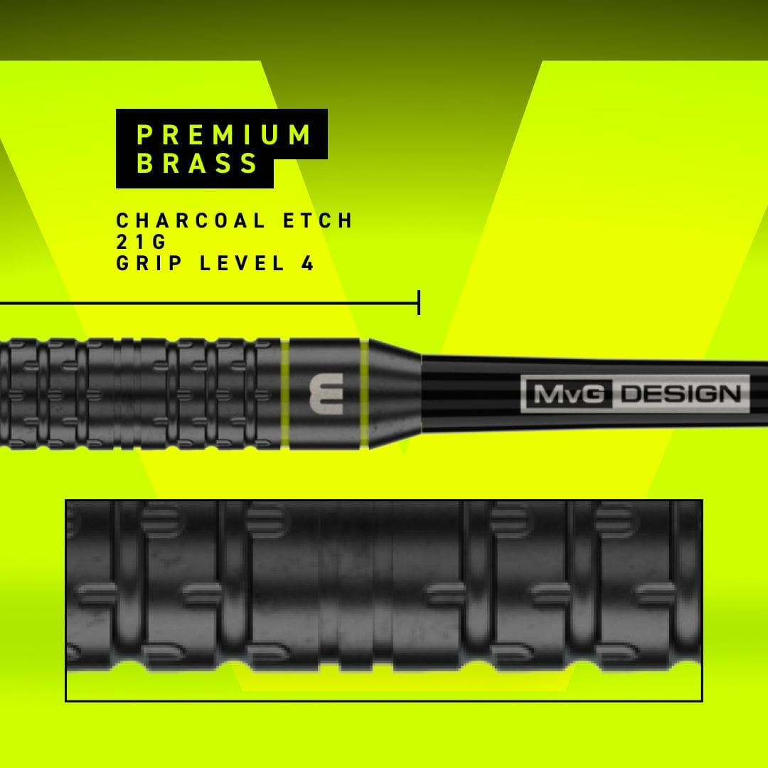 Winmau Michael Van Gerwen Core Brass Steeldarts - 21g Winmau Michael Van Gerwen Core Brass Steeldarts - 21g
