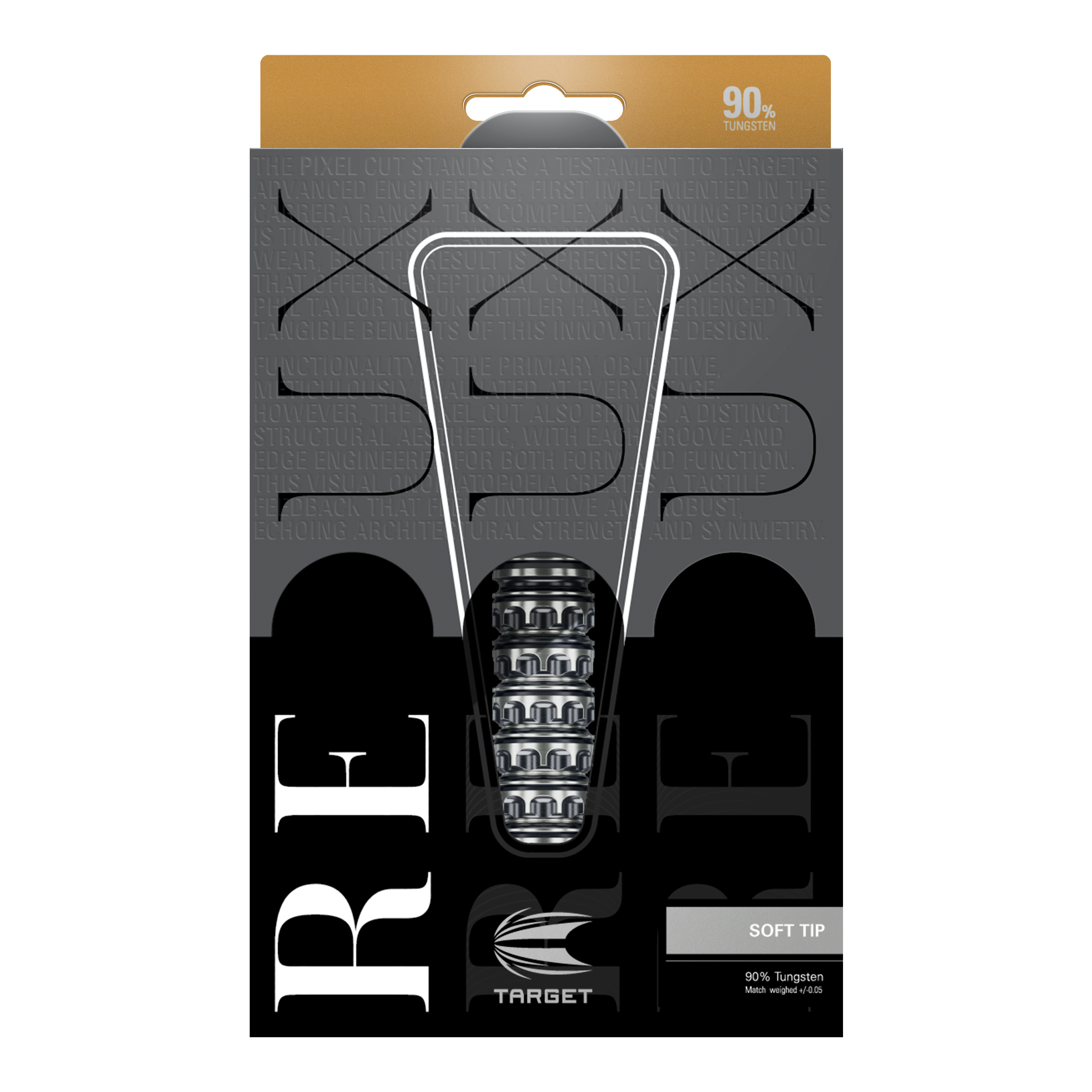 Target Redux 10 Softdarts - 18g ist auf diesem Bild zu sehen. Die Darts sind für das Softdartspiel geeignet.