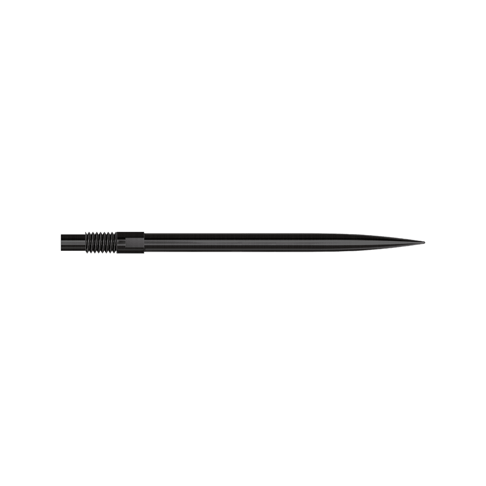 Punte per freccette Harrows Quick Point - Nere Abgebildet ist das Produkt 'QP24049_Harrows_QuickPoint_Dartspitzen_Schwarz_35mm_2'. Es sind schwarze Dartspitzen zu sehen.