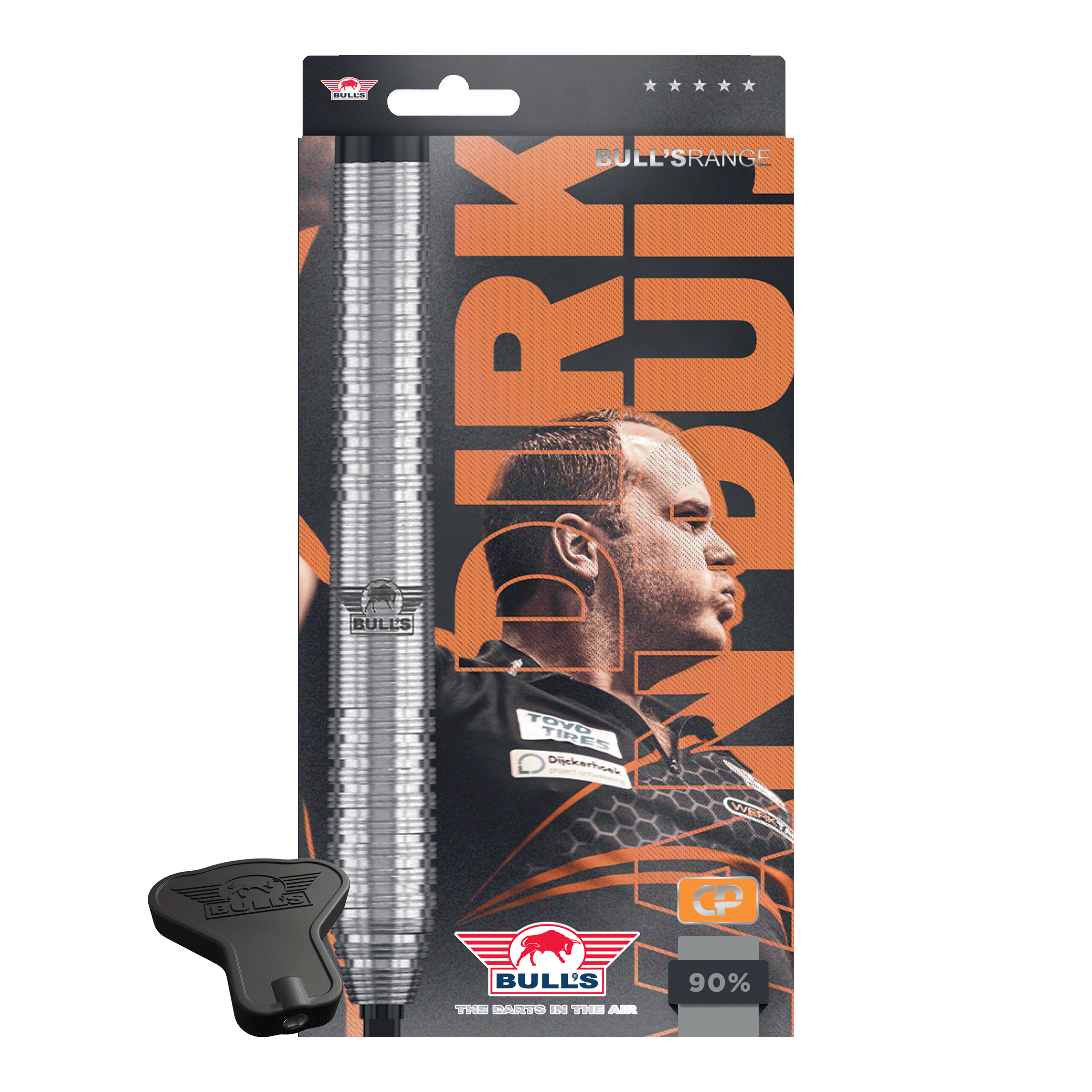 Bulls NL Dirk Van Duijvenbode Punta convertibile originale Steeldarts