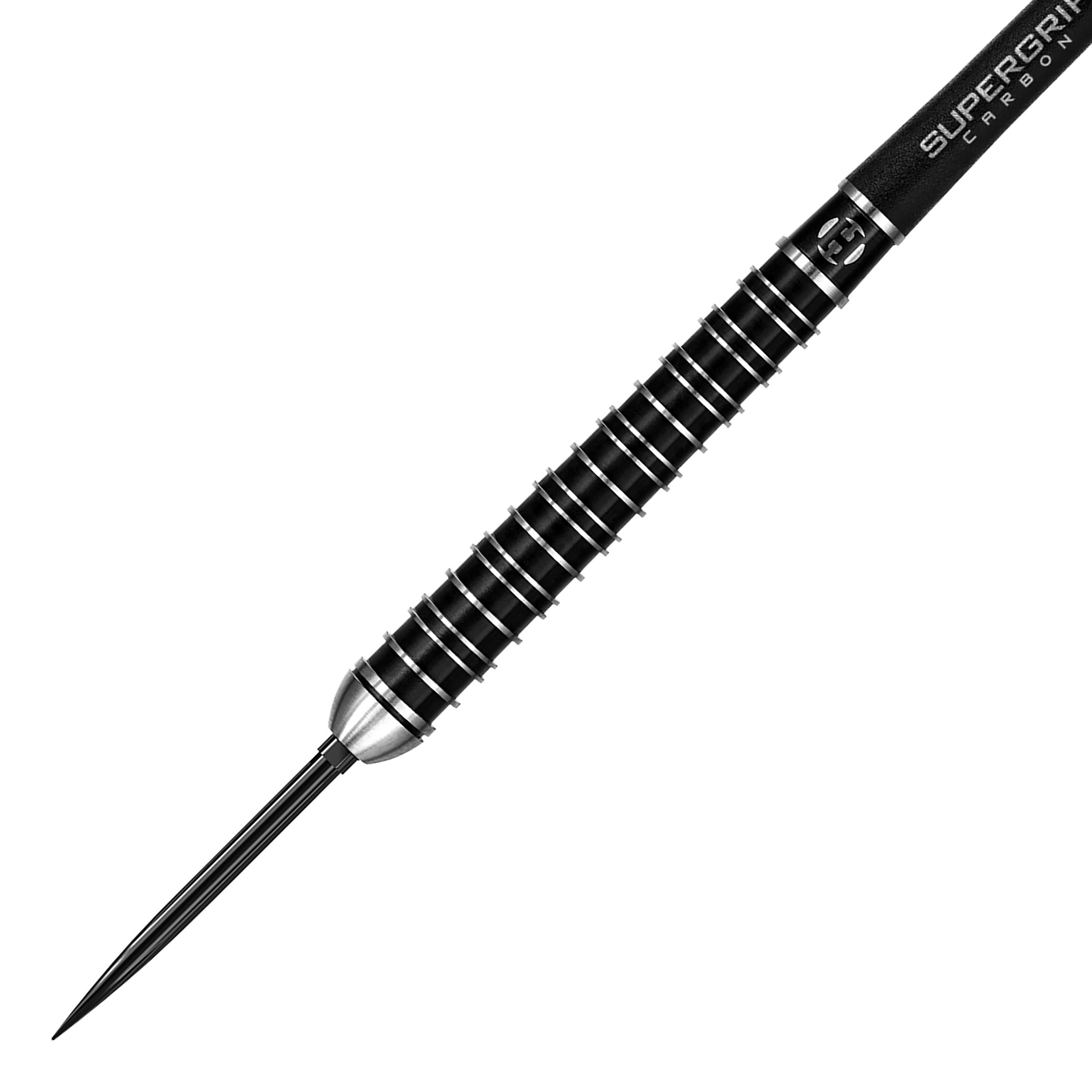 Freccette in acciaio Harrows Supergrip Ultra Quick Point Das Bild zeigt Harrows Supergrip Ultra Quick Point Steeldarts. Die Schäfte und Spitzen sind detailliert abgebildet.