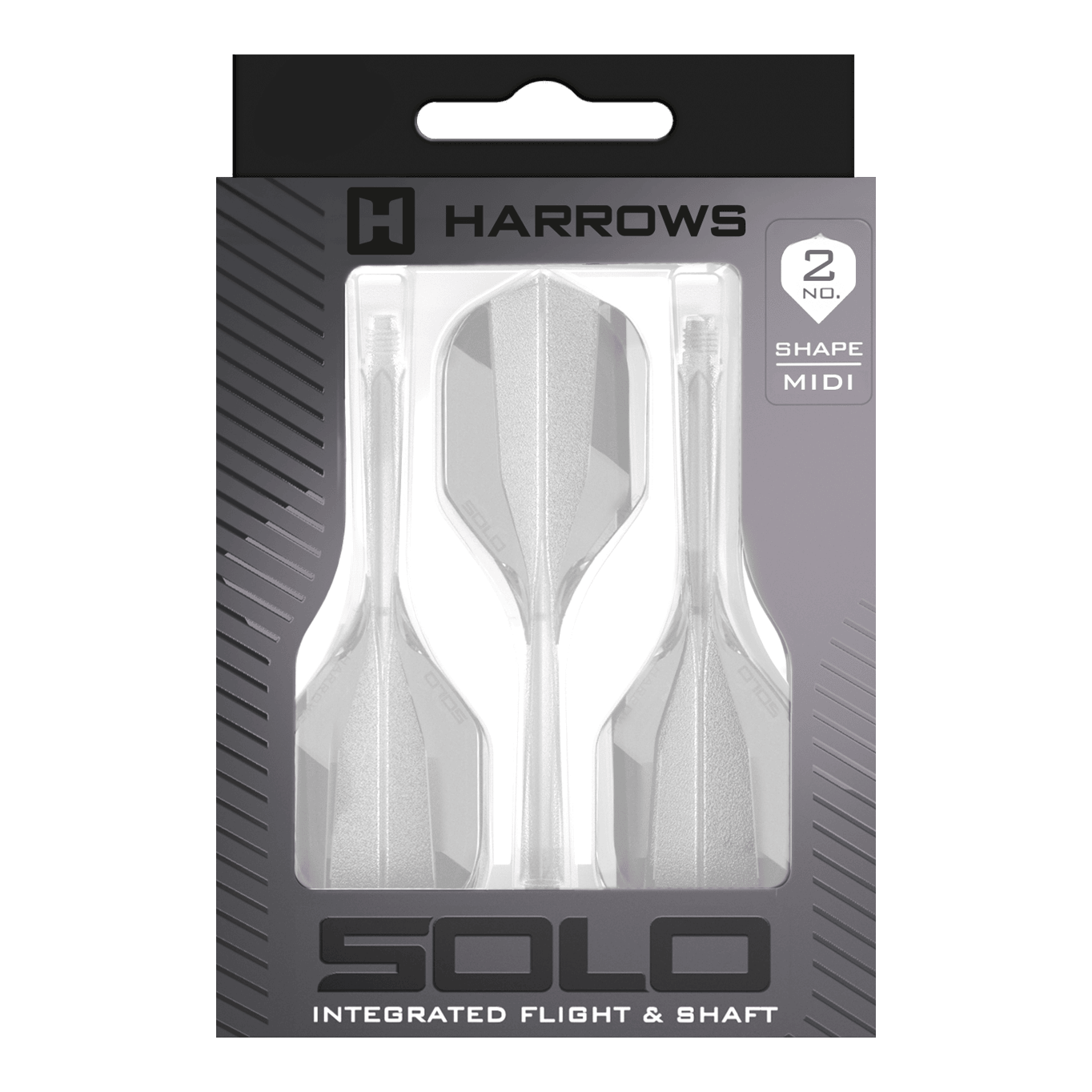 Harrows Solo No2 Flight-Shaft-System - Transparent Harrows Solo No2 Flight-Shaft-System - Transparent