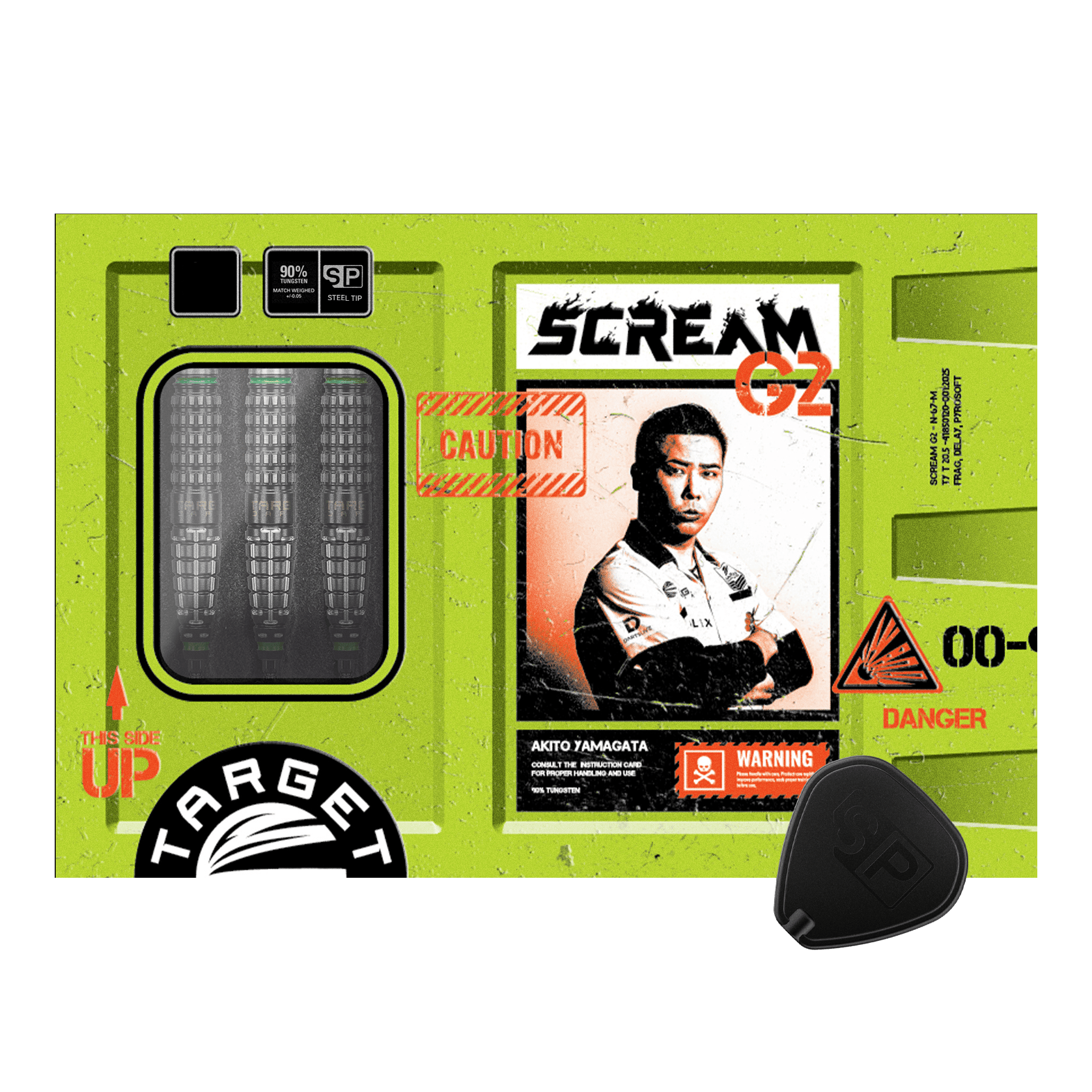 Target Japan Prime Series Akito Yamagata Scream GEN2 Swiss Point Steeldarts - 23 g Abgebildet sind die Target Japan Prime Series Akito Yamagata Scream GEN2 Swiss Point Steeldarts - 23g. Sie eignen sich besonders gut für professionelle und ambitionierte Dartspieler.