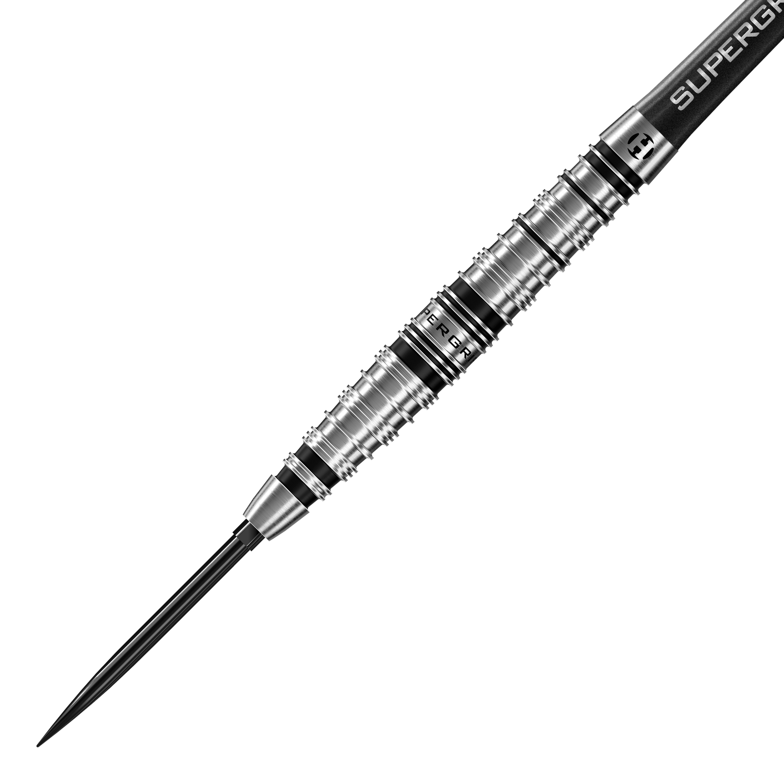 Freccette in acciaio Harrows Supergrip Torpedo Quick Point Zu sehen sind die Harrows Supergrip Torpedo Quick Point Steeldarts. Diese Darts bieten einen guten Griff und sind speziell für Steeldartspiele gefertigt.
