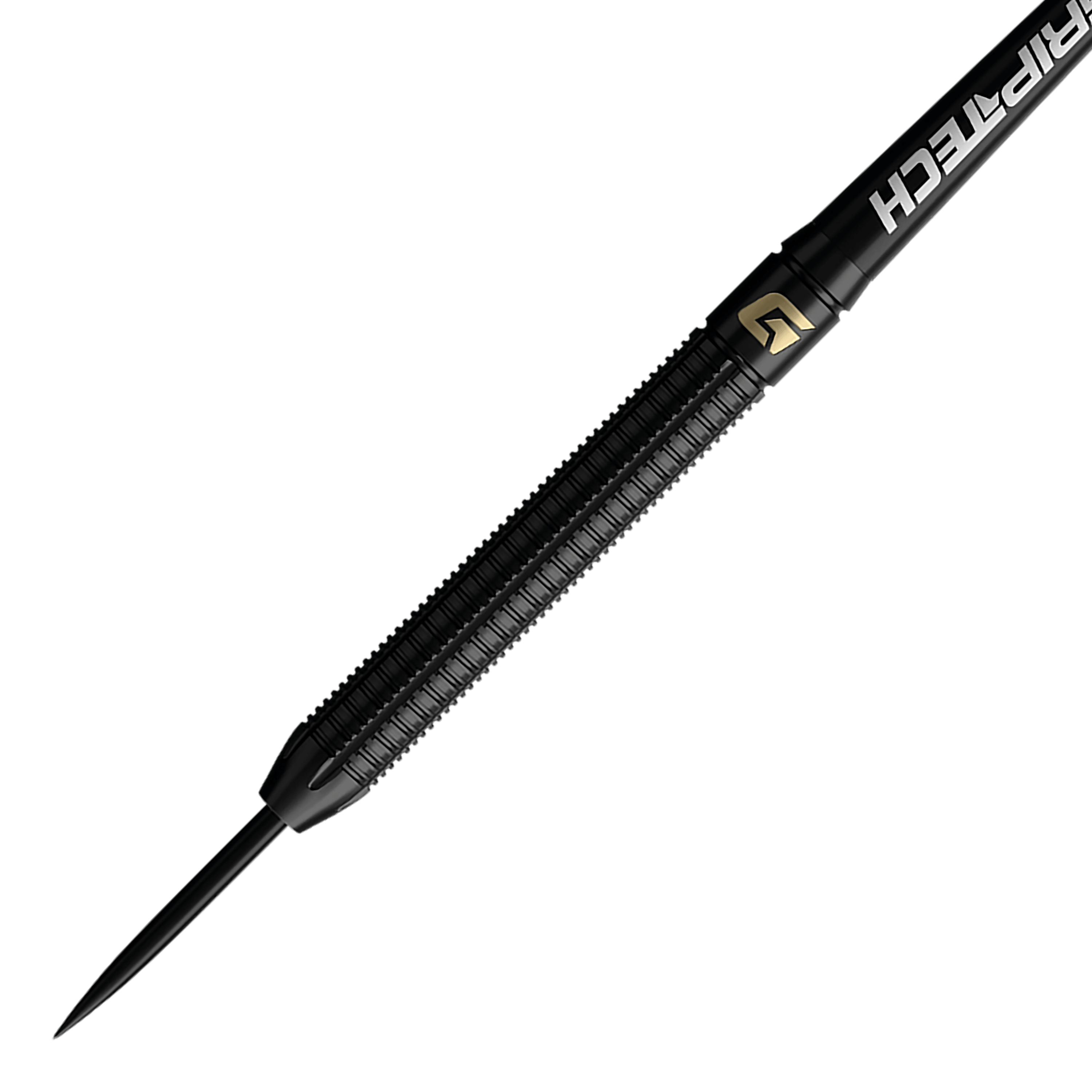 Hier ist ein weiteres Bild der GOAT Athlete Black Tungsten Steeldarts zu sehen. Die Steeldarts zeichnen sich durch ein modernes und robustes Design aus.