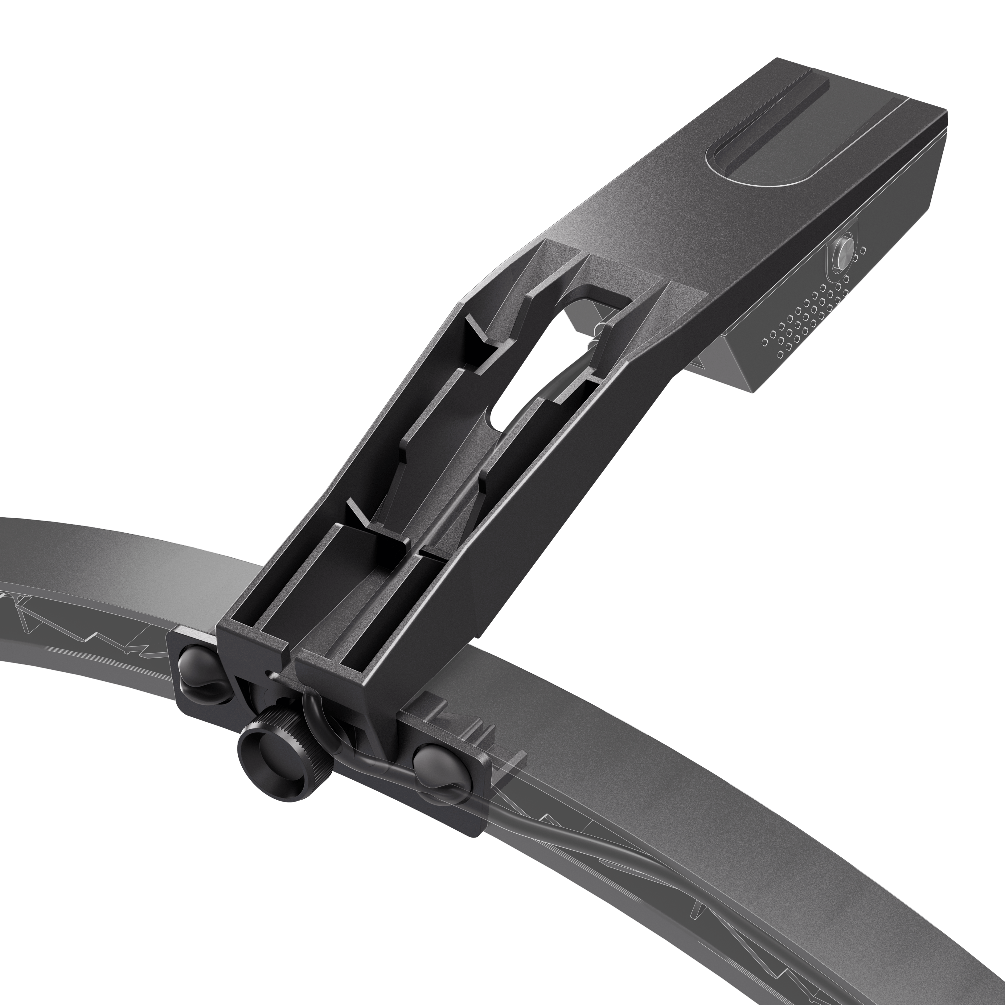 Das Bild zeigt den Target OMNI VIRT Kamera Arm. Der Kamera Arm ist aus Metall gefertigt und eignet sich zur Befestigung einer Kamera.