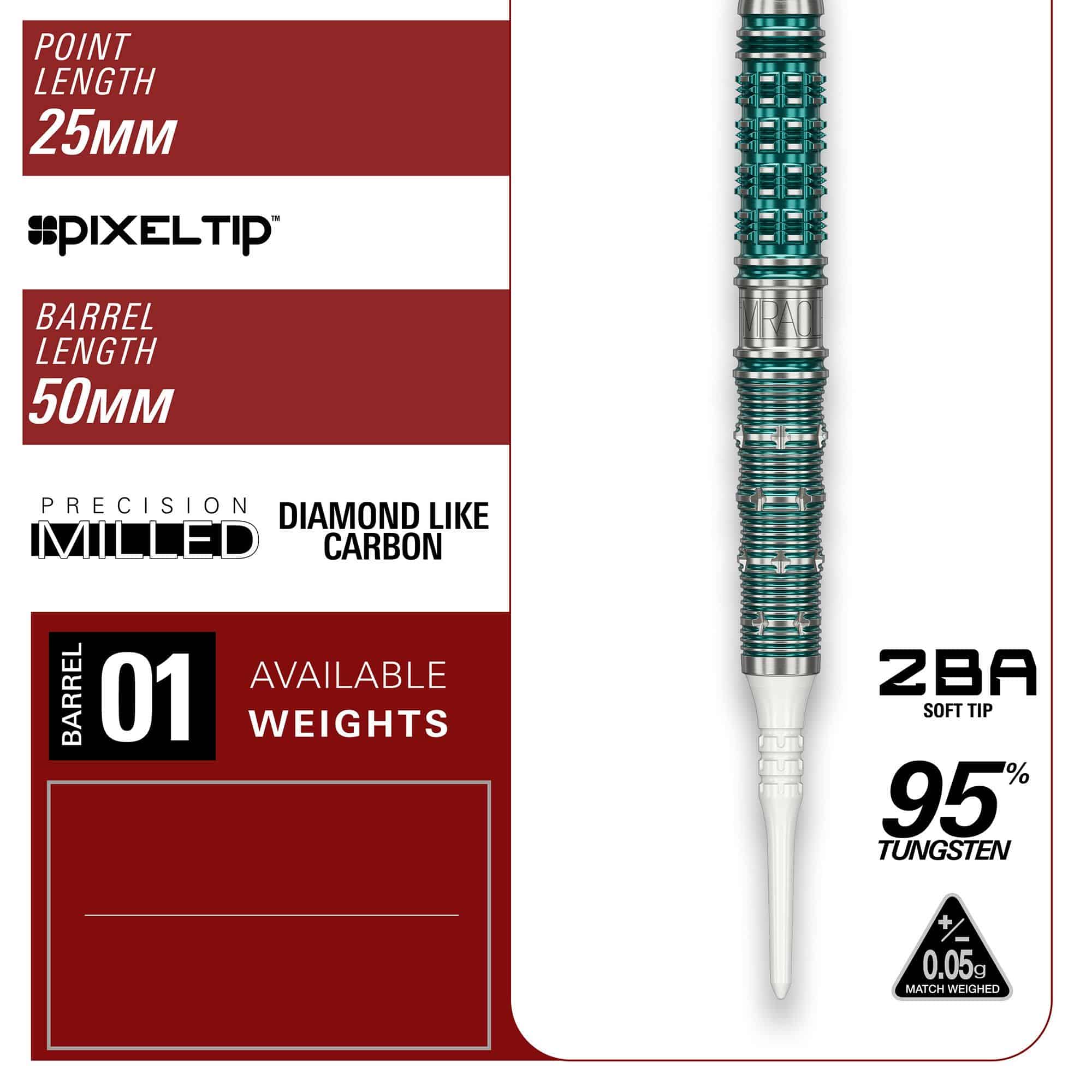 Target Japan Mikuru Suzuki The Miracle GEN7 Freccette morbide - 21,5 g Target Japan Mikuru Suzuki The Miracle GEN7 Softdarts - 21,5g ist auf dem Bild zu sehen. Dies sind Softdarts mit einer speziellen Mikuru Suzuki Edition.