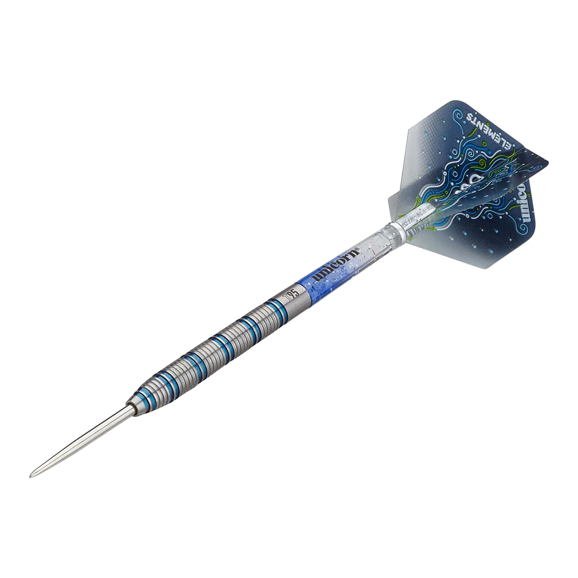 Freccette in acciaio Unicorn T95 Core XL Blue Style 1