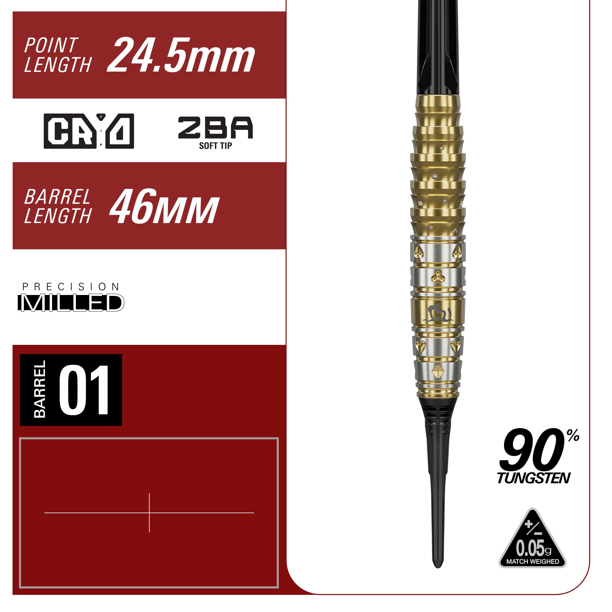 Target Japan Prime Series Mayuko Morita Mayo GEN7.5 Freccette morbide - 20 g Zu sehen sind die Target Japan Prime Series Mayuko Morita Mayo GEN7.5 Softdarts in der 20g Ausführung. Sie bestechen durch ihr modernes Design und ihre Präzision.