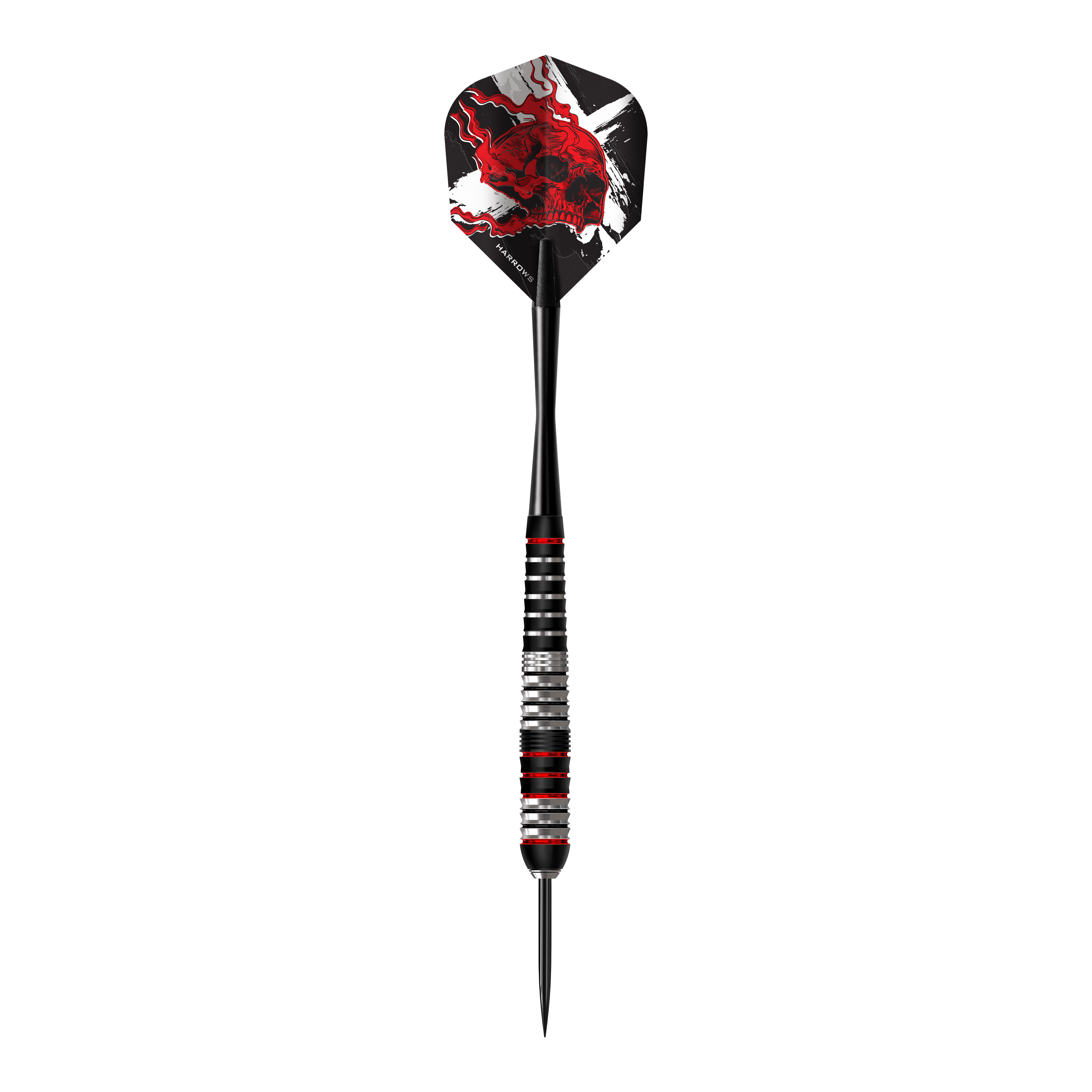 Freccette in acciaio e ottone Ryan Searle Heavy Metal Harrows Die Abbildung zeigt die Harrows Heavy Metal Ryan Searle Brass Steeldarts. Es sind messingfarbene Steeldarts mit besonderem Design.