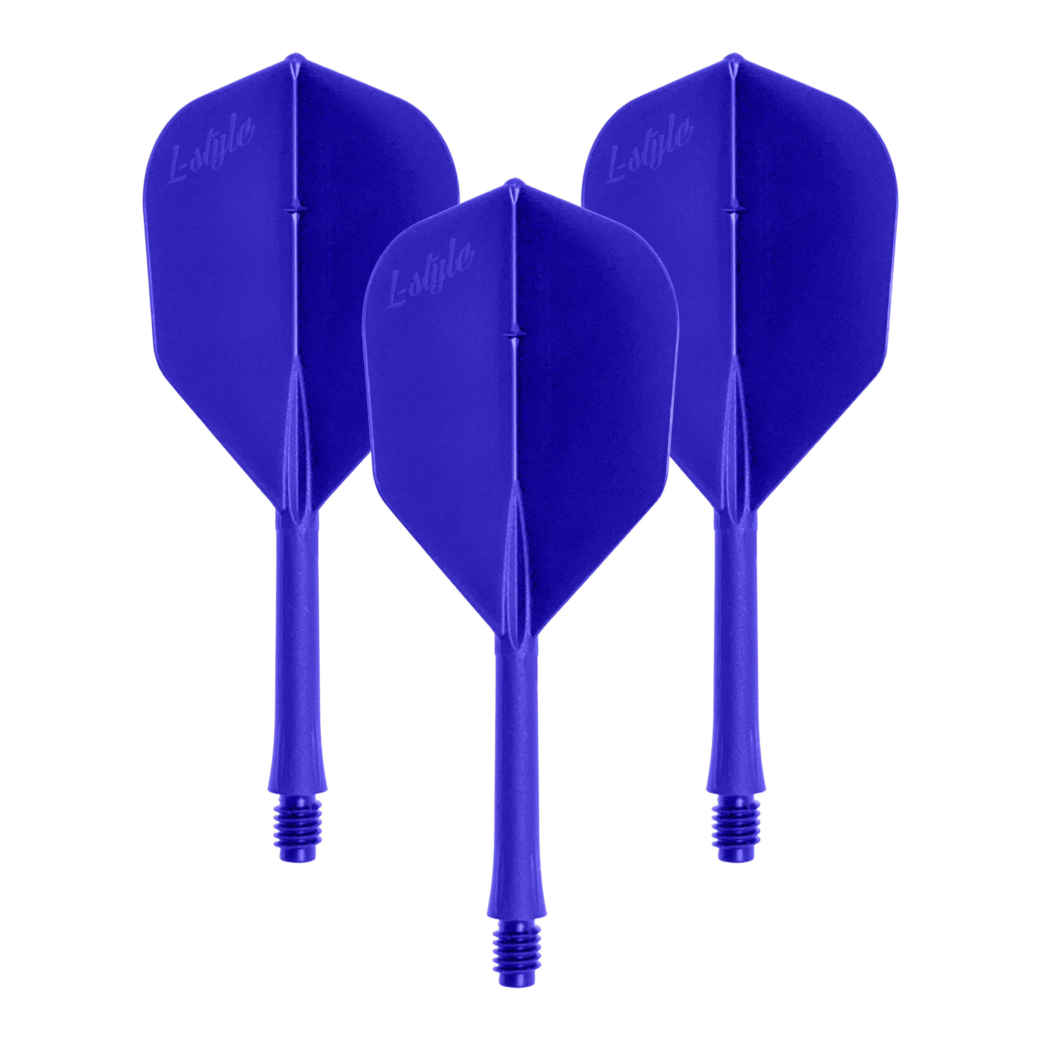 BarFlights stile L 2BA L3 - 260 Zu sehen ist ein Artikel mit dem Dateinamen LSF-902_L-Style_BarFlight_Blau_1Set. Es handelt sich vermutlich um ein Set blauer Dart-Flights.