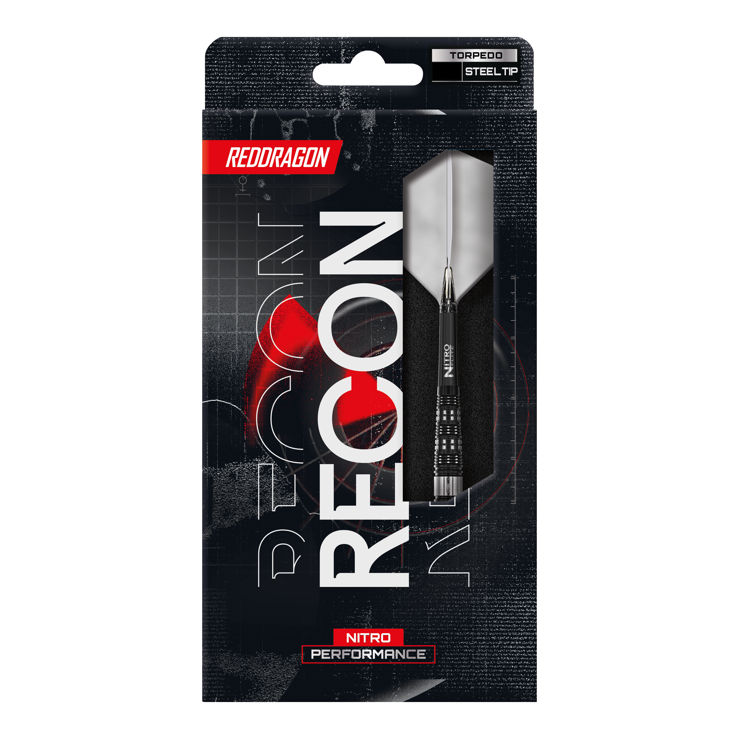 Dardi in acciaio Red Dragon Recon Siluro Auf dem Foto sind die Red Dragon Recon Torpedo Steeldarts abgebildet. Diese Darts zeichnen sich durch ihre spezielle Torpedoform aus.