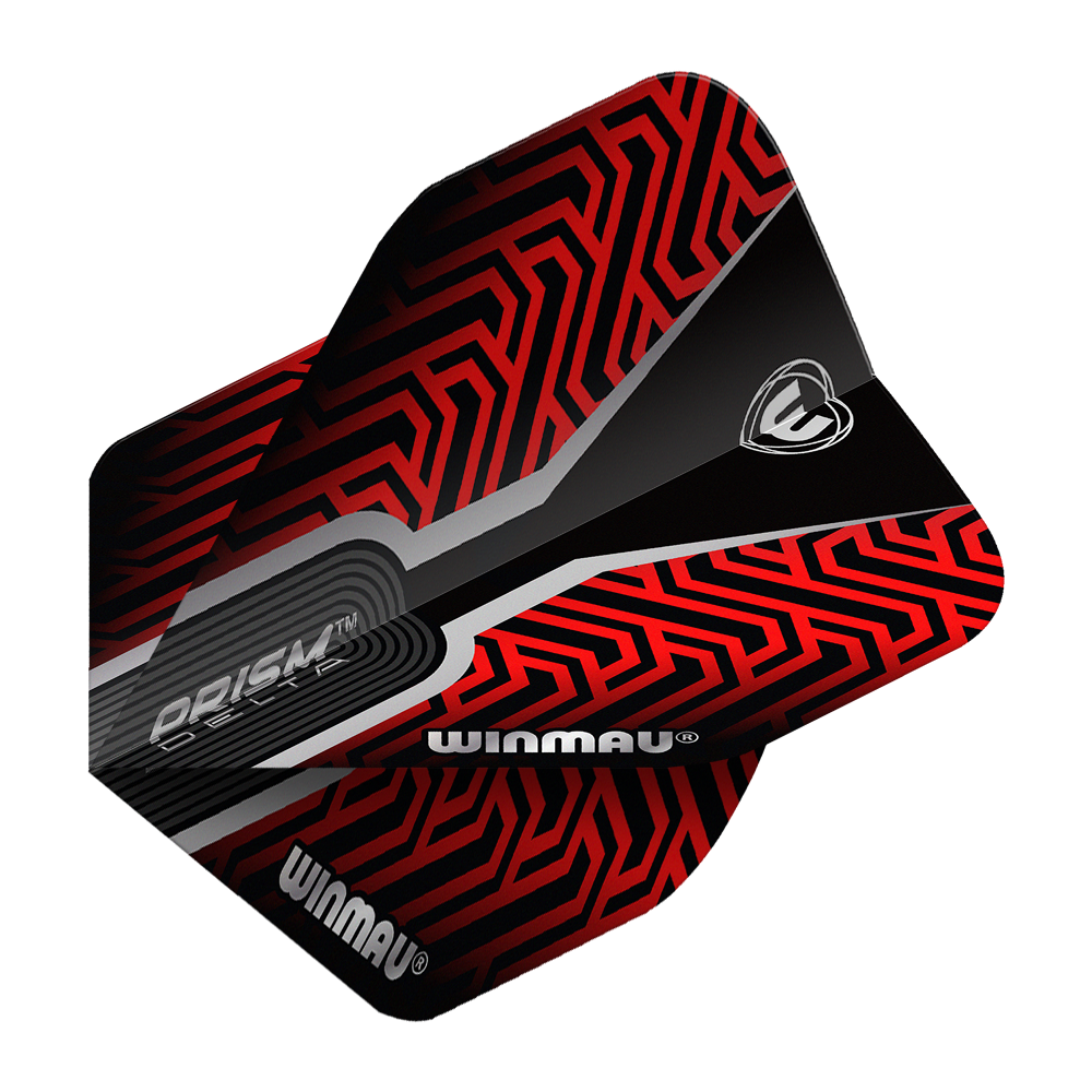 Winmau Prism Delta Kairos No2 Standard Flights Rot
