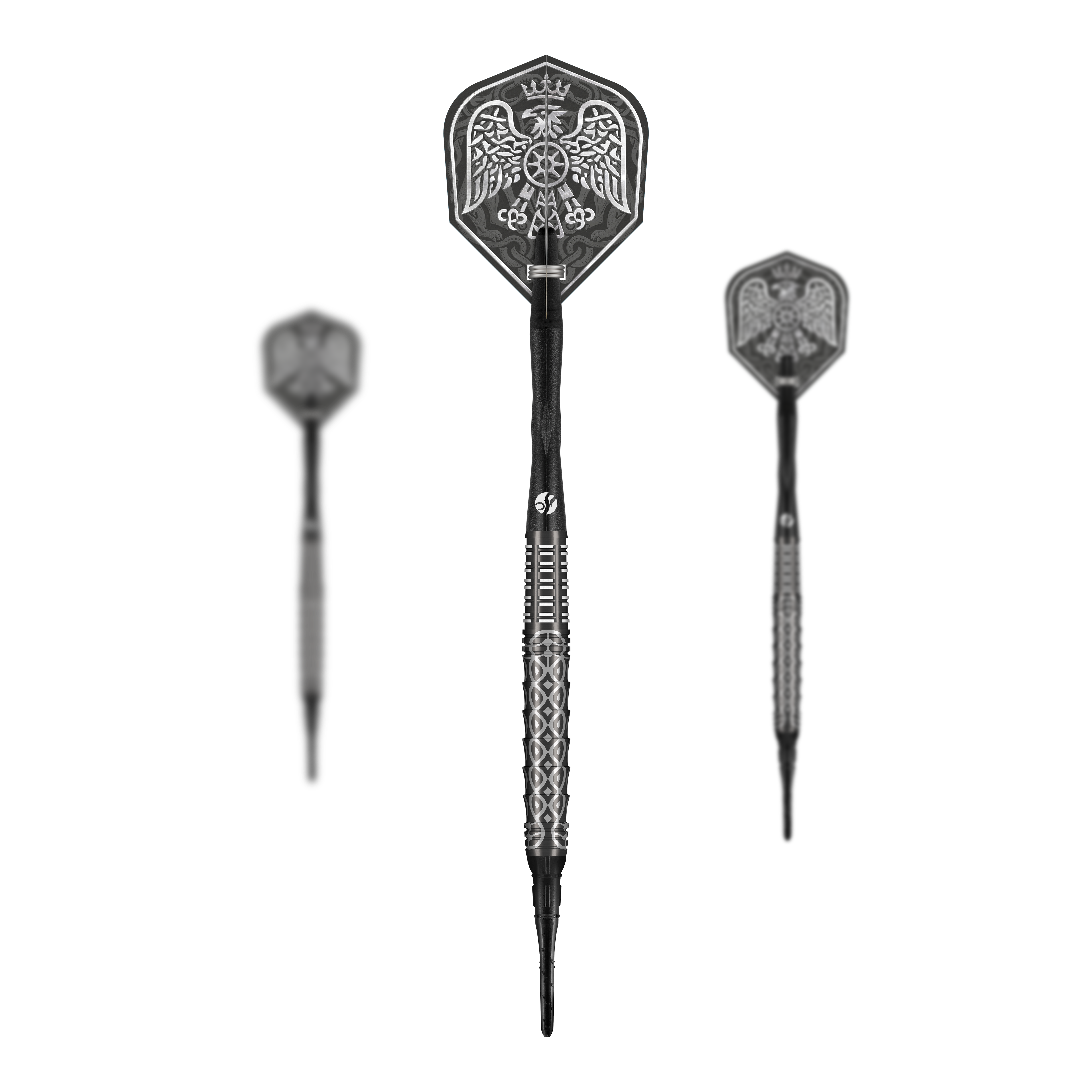 Freccette morbide Shot Goths Wulfaz - 20 g Das Bild zeigt ein Set der Shot Goths Wulfaz Softdarts - 20g. Das Set bietet alles, was für ein Softdartspiel benötigt wird.